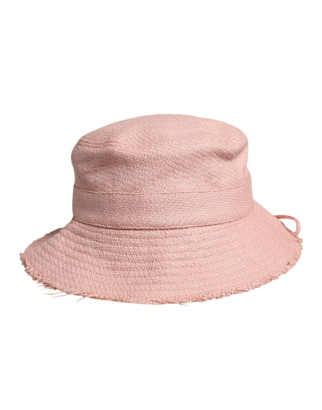 Dolce &amp; Gabbana – Fischerhut aus rosa Baumwolle mit breiter Krempe