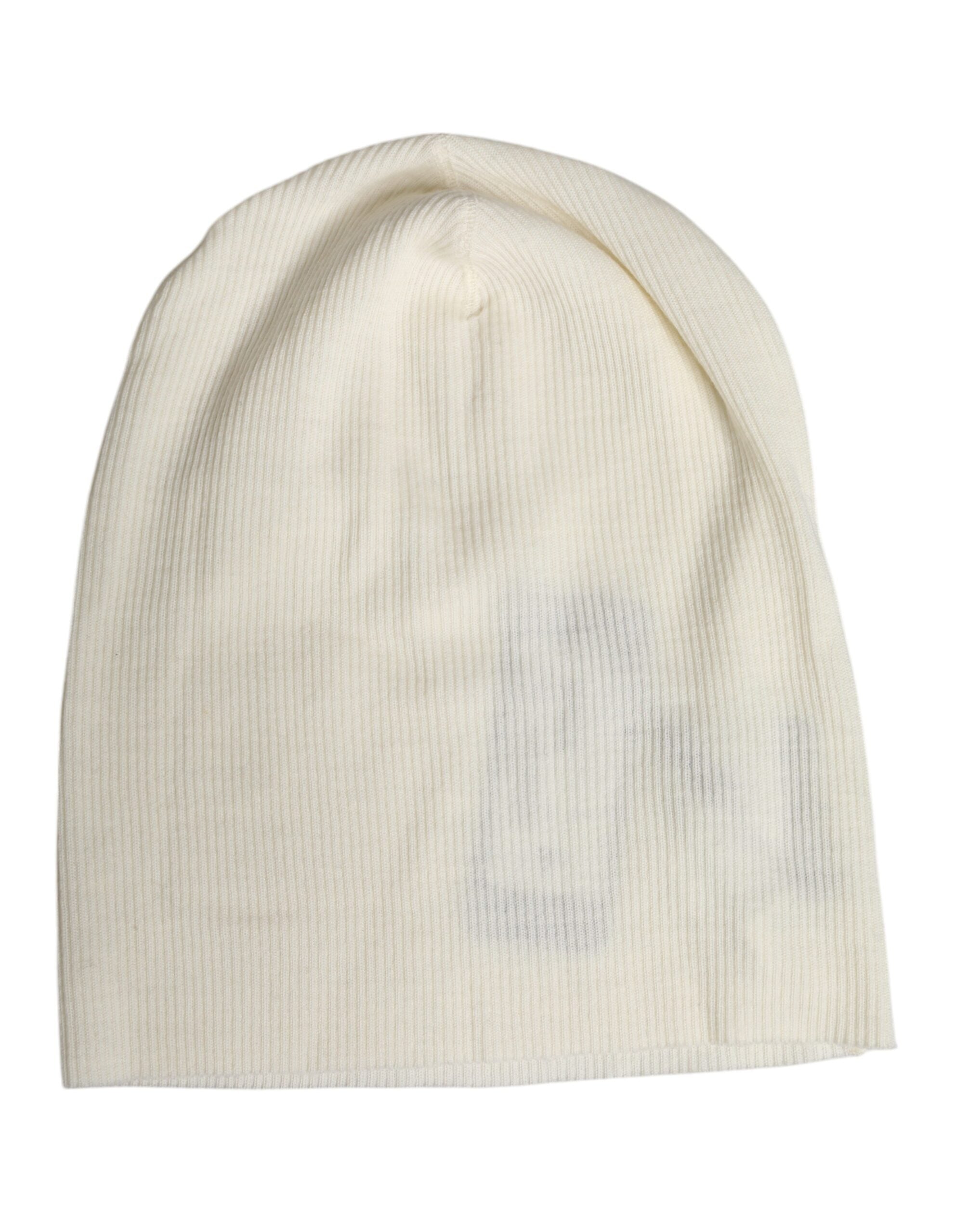 Dolce &amp; Gabbana Beige Strickmütze aus Wollmischung