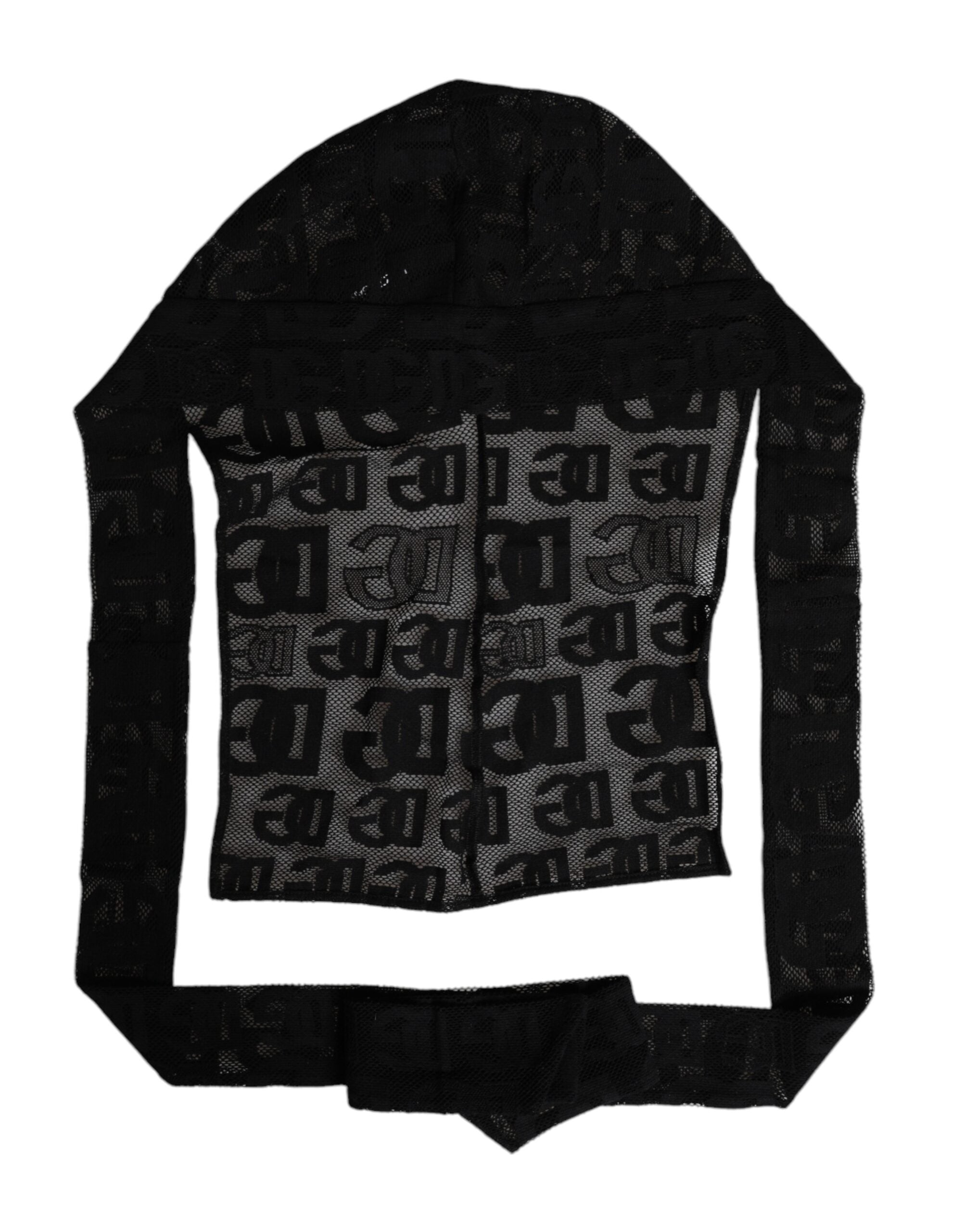 Dolce &amp; Gabbana – Schwarze Mütze mit Logo-Mesh