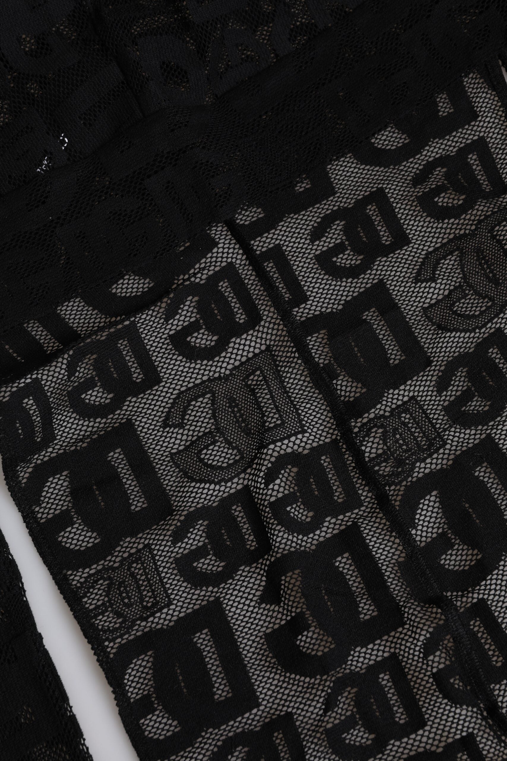Dolce &amp; Gabbana – Schwarze Mütze mit Logo-Mesh
