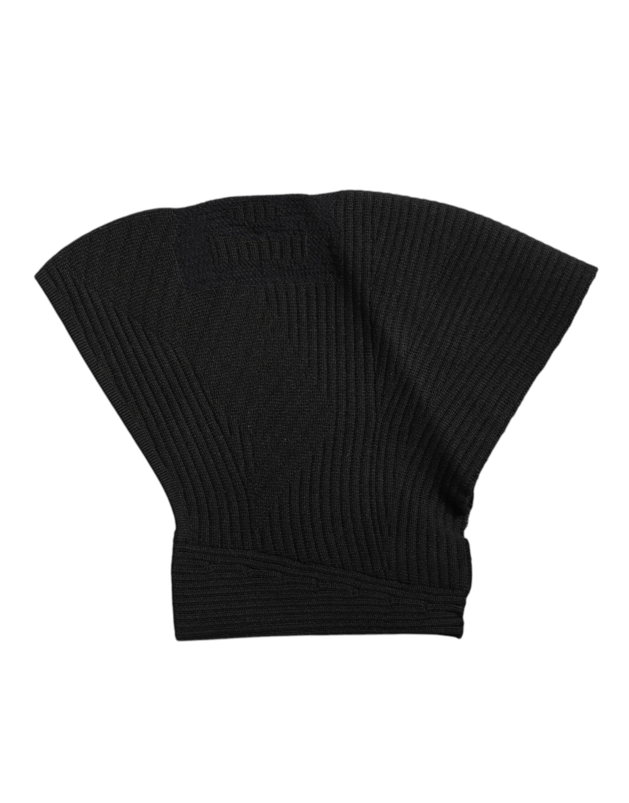 Dolce &amp; Gabbana – Sturmhaube aus schwarzem Nylon