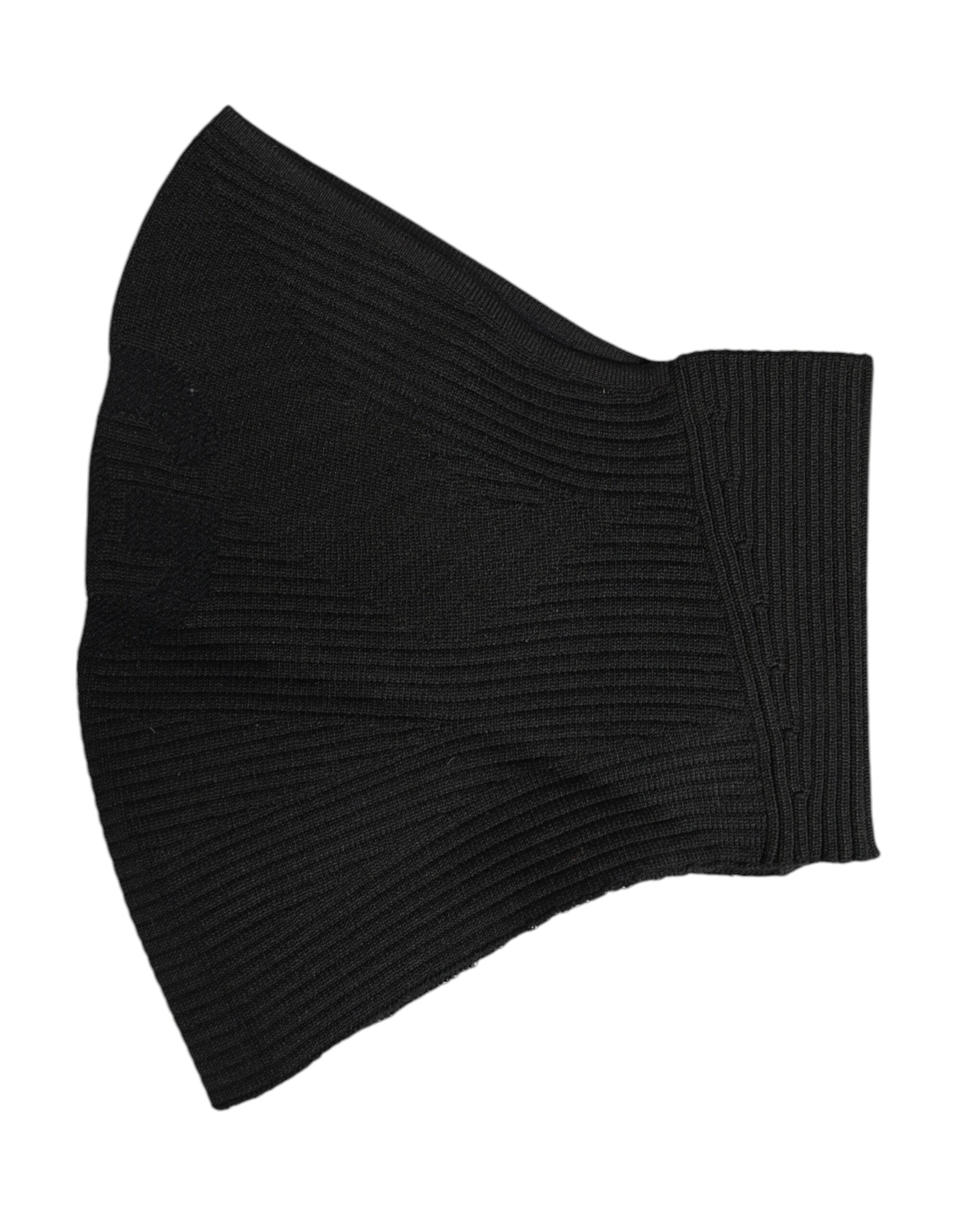 Dolce &amp; Gabbana – Sturmhaube aus schwarzem Nylon