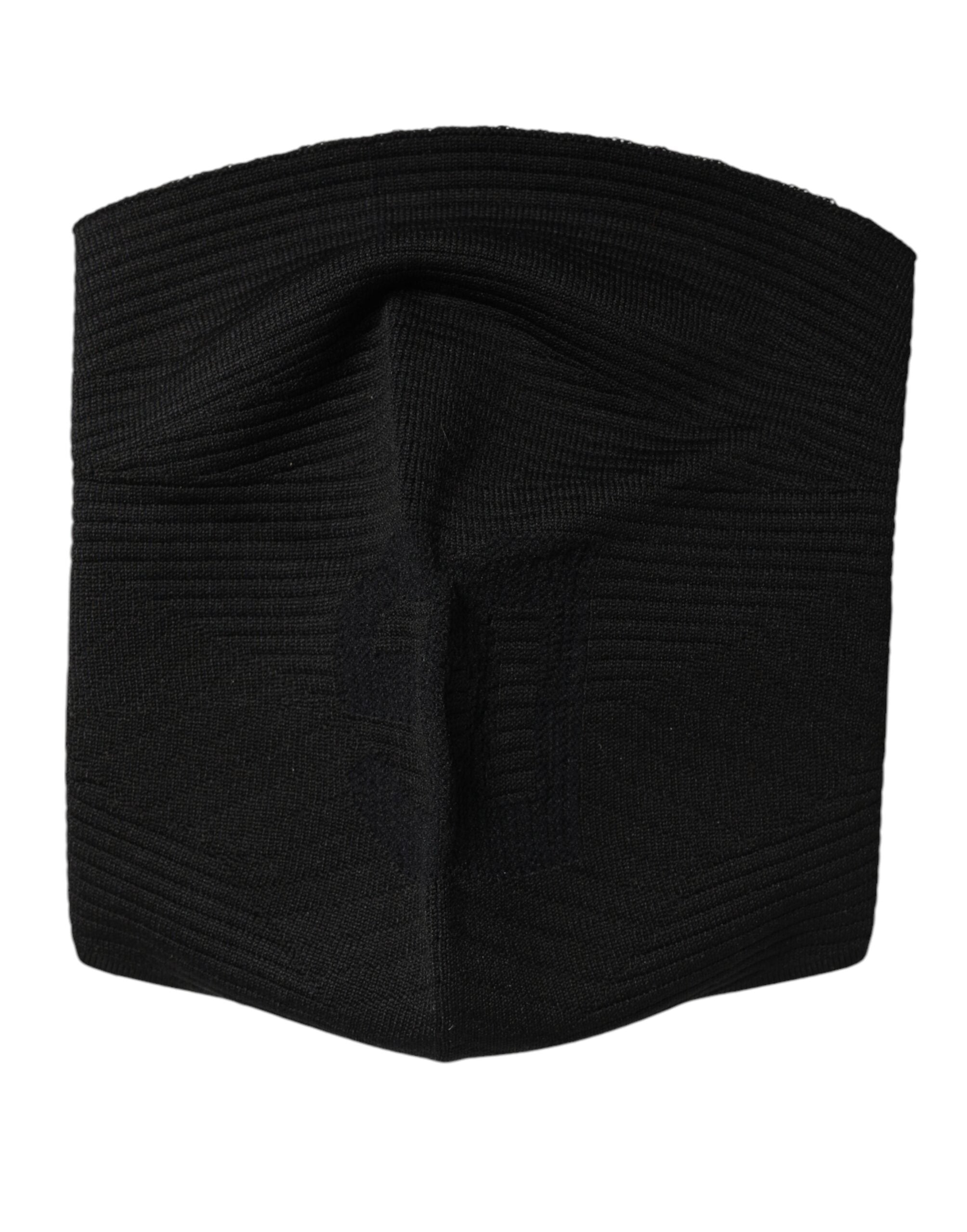Dolce &amp; Gabbana – Sturmhaube aus schwarzem Nylon