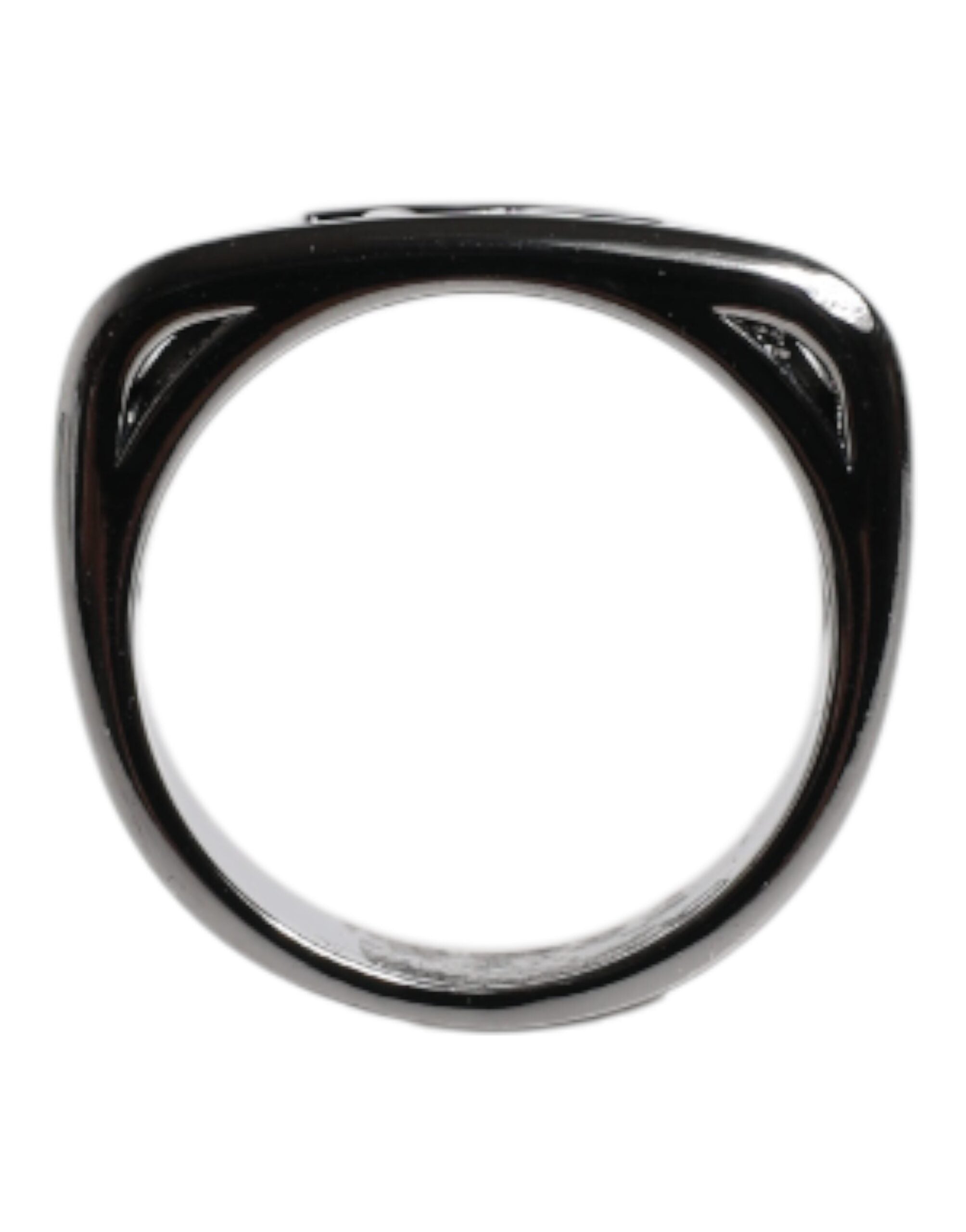Dolce &amp; Gabbana Ring mit Anello DG-Logo aus silberfarbenem Messing
