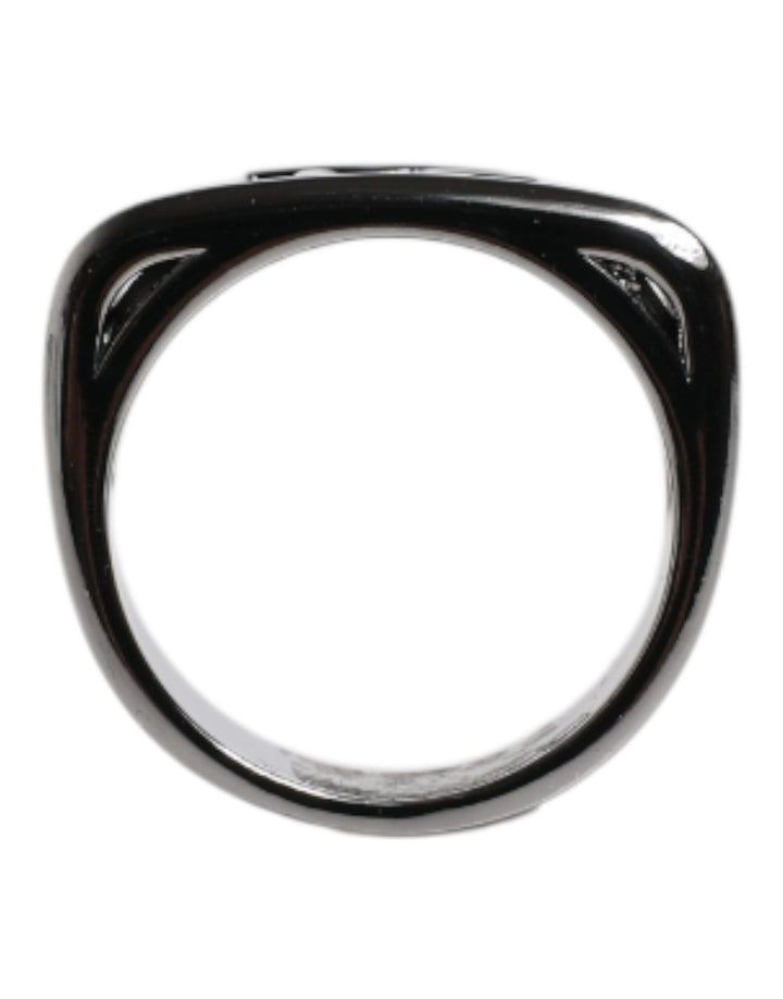 Dolce &amp; Gabbana Ring mit Anello DG-Logo aus silberfarbenem Messing