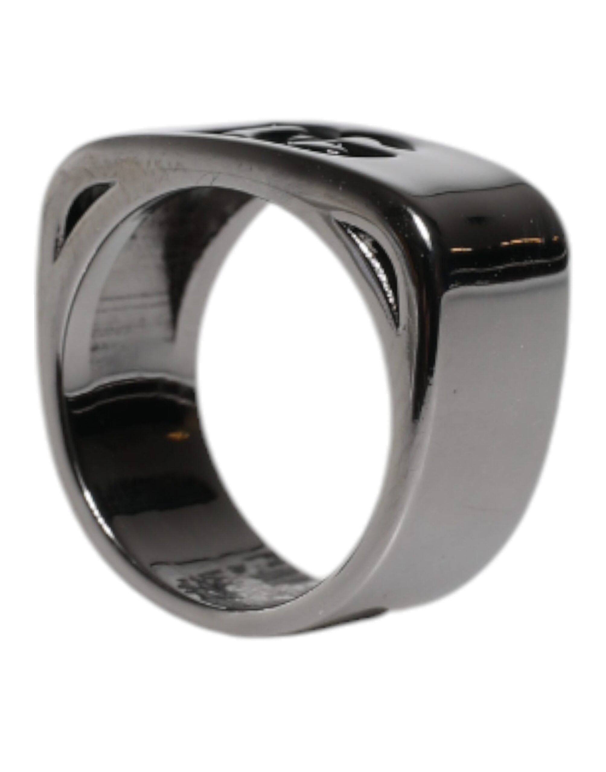 Dolce &amp; Gabbana Ring mit Anello DG-Logo aus silberfarbenem Messing