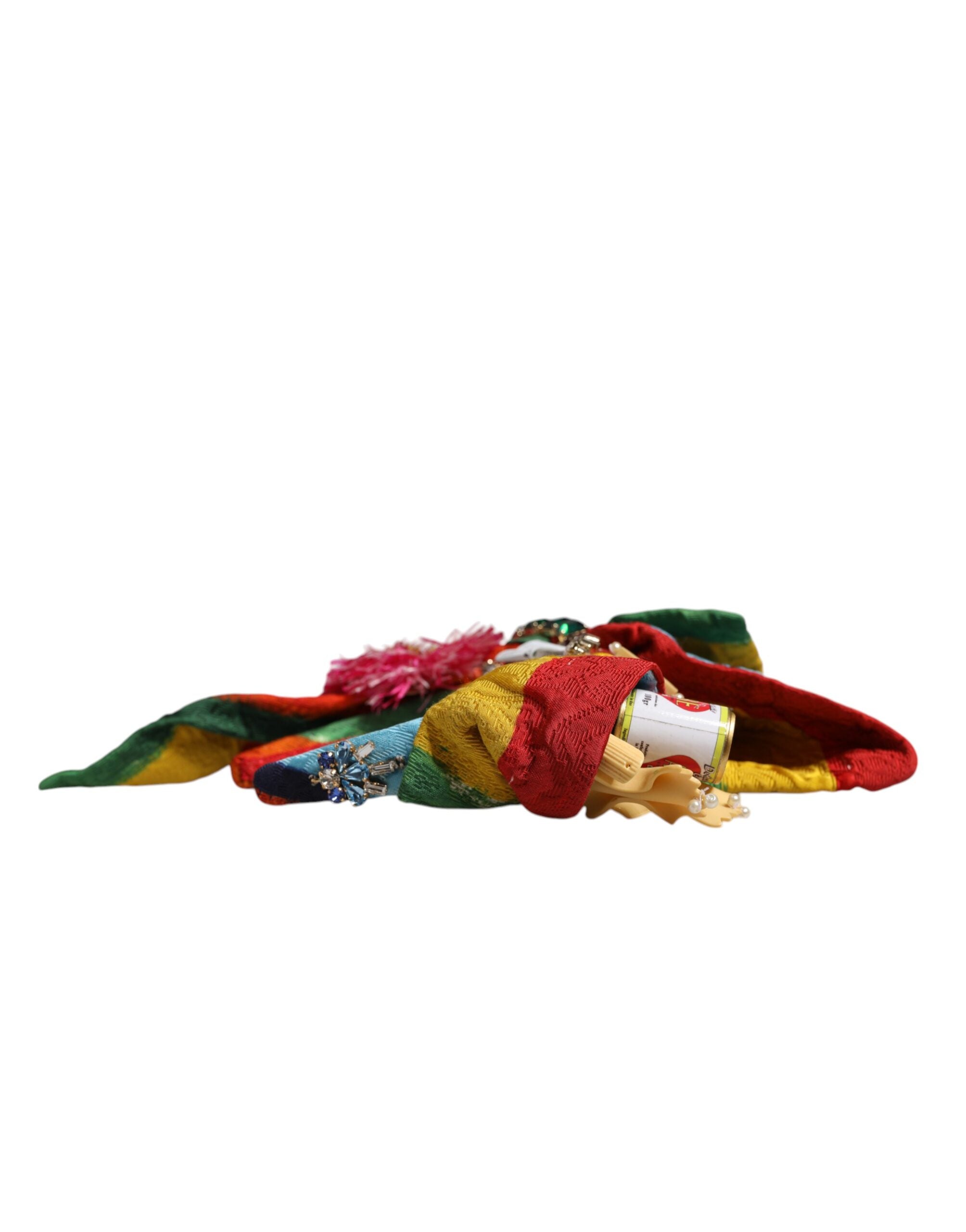 Dolce &amp; Gabbana – Mehrfarbiges Diadem-Haarband mit Blumen- und Kristallverzierung