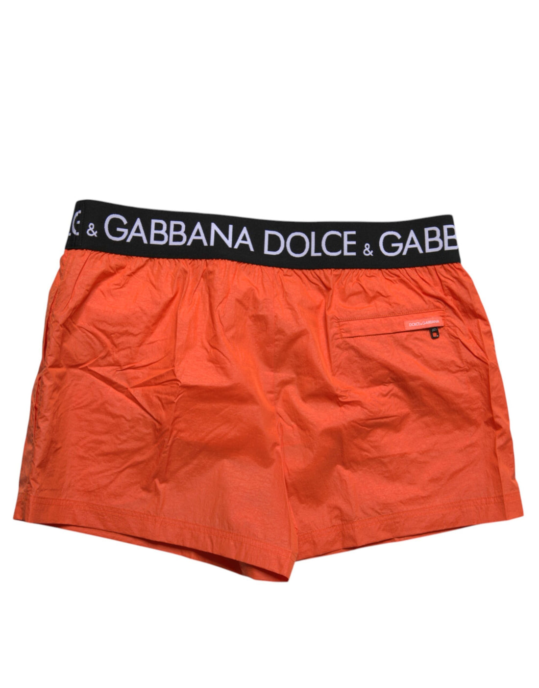 Dolce & Gabbana Orange Logo Beachwear Shorts Men 2Pc Swimwear