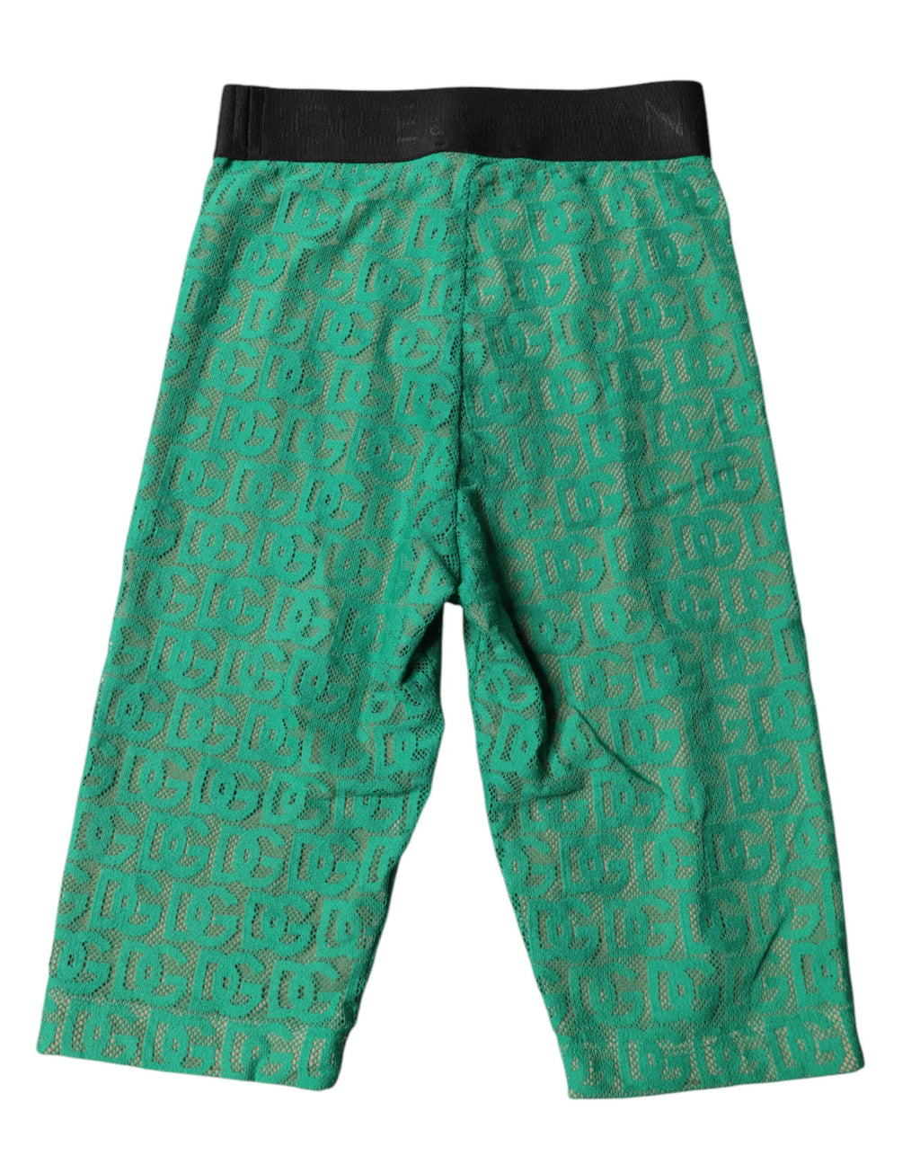 Dolce &amp; Gabbana – Kurze Strumpfhose mit Logo-Monogramm in Grün