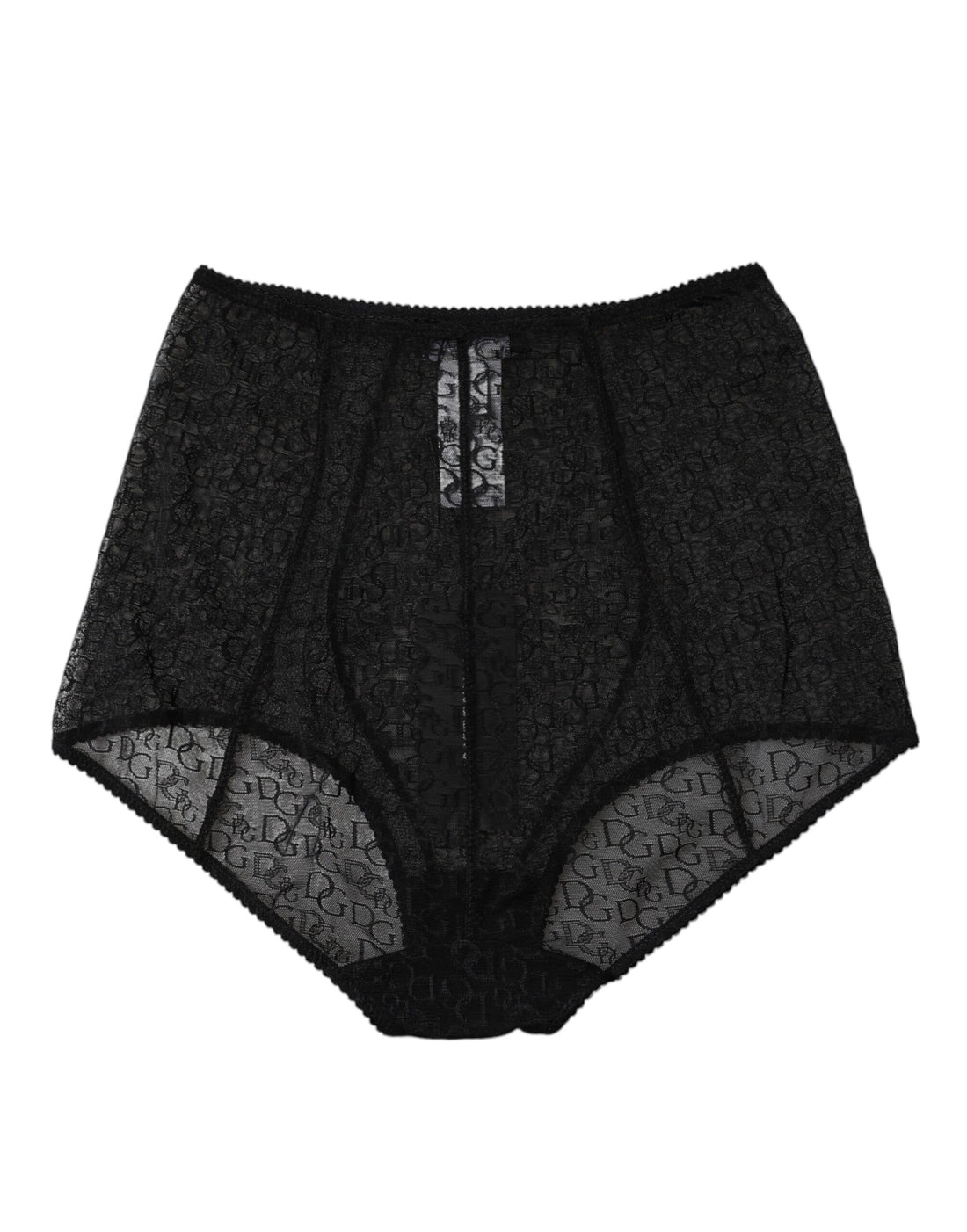Dolce &amp; Gabbana – Schwarzes Mieder mit Logo und hoher Taille