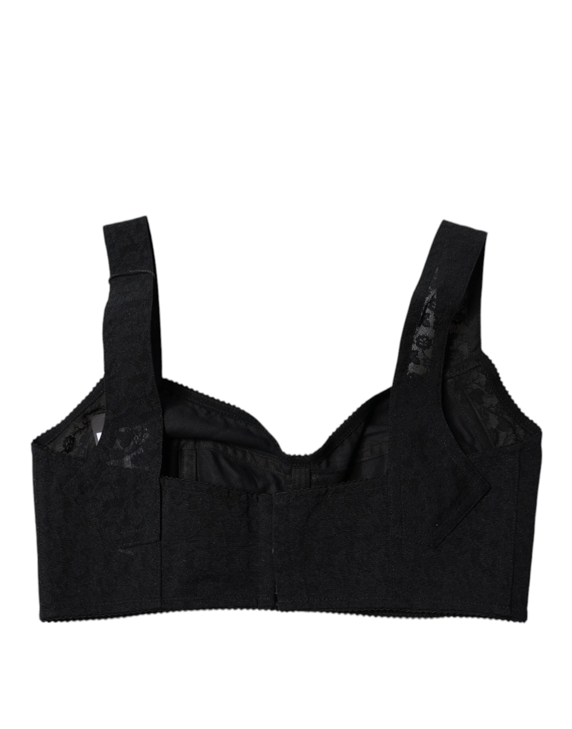 Schwarze Nylon-Balconcino-Büstenhalter-Unterwäsche von Dolce &amp; Gabbana