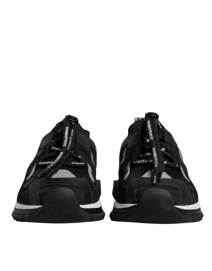 Dolce &amp; Gabbana Sorrento Trekking-Sneakers aus schwarzem Mesh