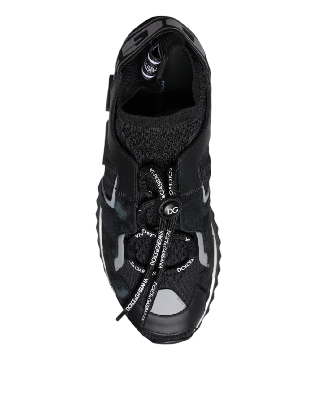 Dolce &amp; Gabbana Sorrento Trekking-Sneakers aus schwarzem Mesh