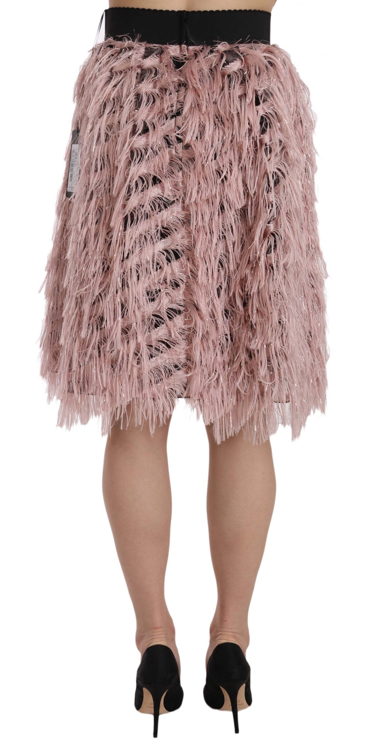 Dolce &amp; Gabbana High Fashion-Rock mit breiter elastischer Taille