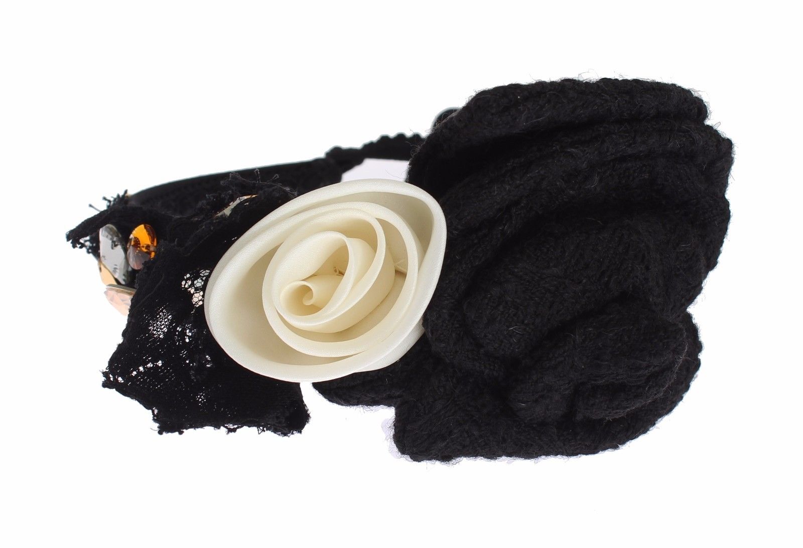 Dolce &amp; Gabbana Elegantes, kristallverziertes Seidendiadem
