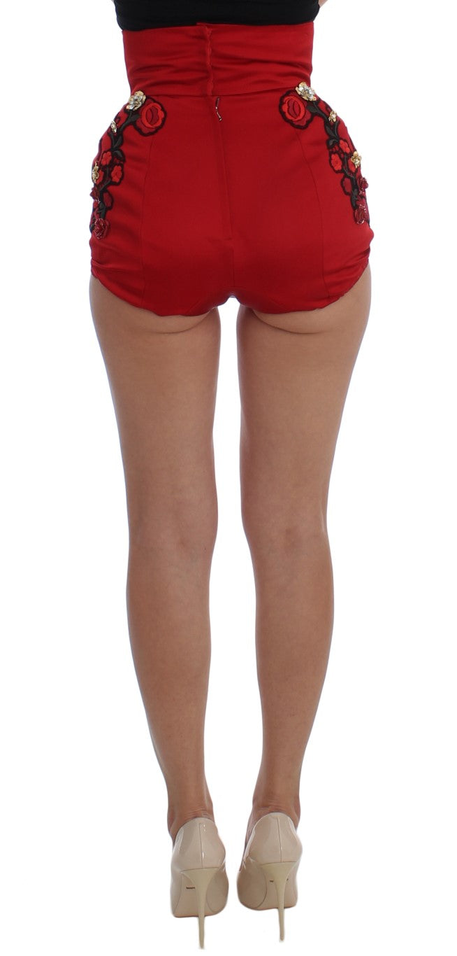 Dolce &amp; Gabbana – Shorts aus bestickter Seide „Enchanted Sicily“