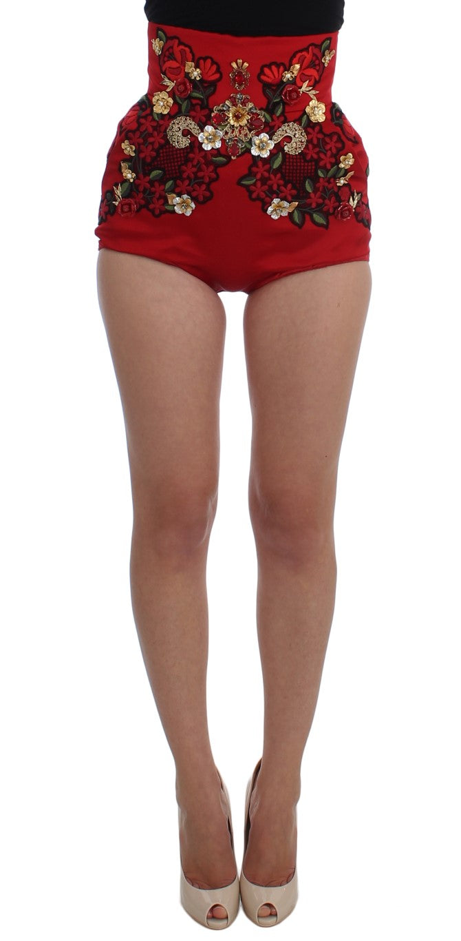 Dolce &amp; Gabbana – Shorts aus bestickter Seide „Enchanted Sicily“