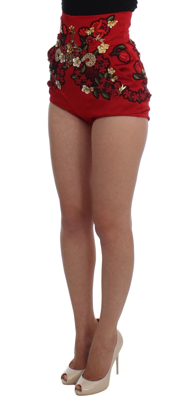 Dolce &amp; Gabbana – Shorts aus bestickter Seide „Enchanted Sicily“