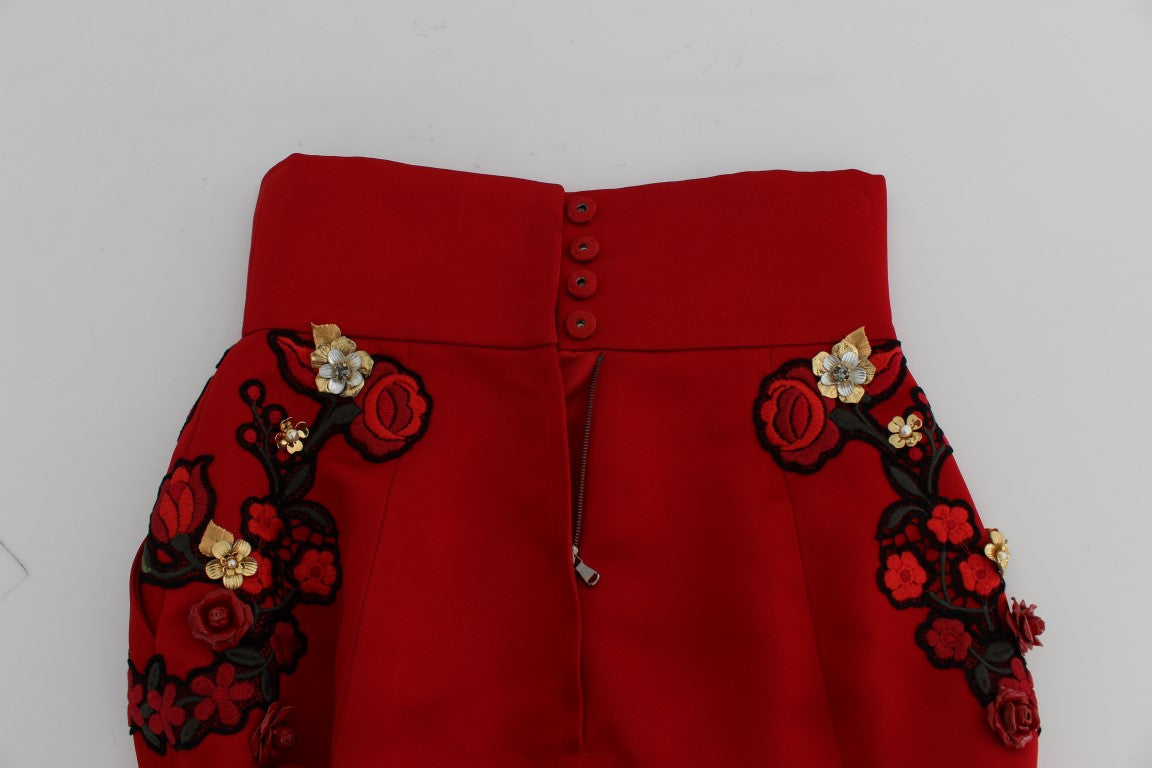 Dolce &amp; Gabbana – Shorts aus bestickter Seide „Enchanted Sicily“