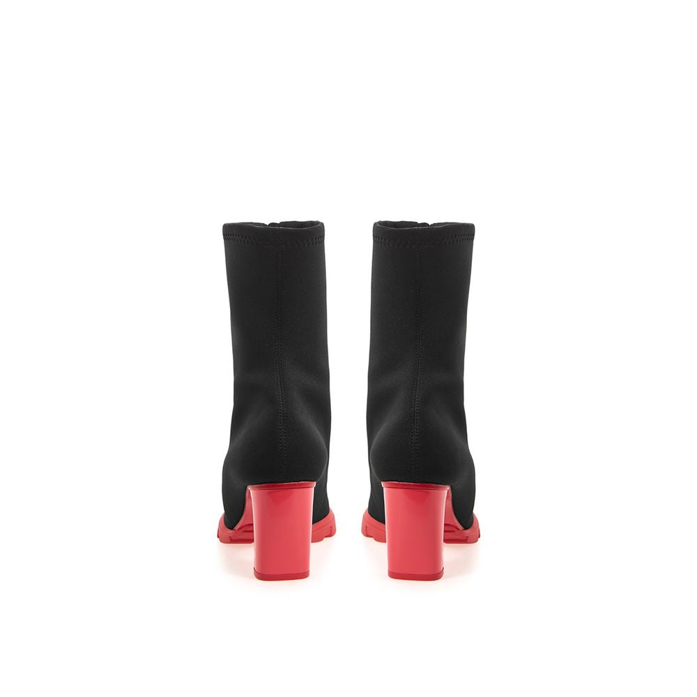 Alexander McQueen Schwarzer Neoprenstiefel