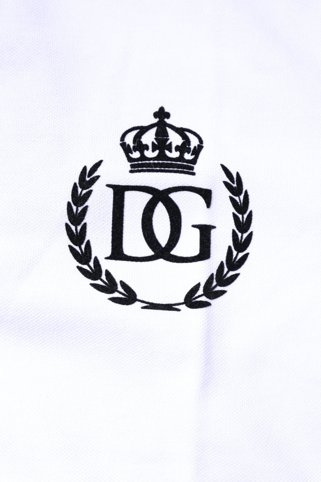 Dolce & Gabbana White Cotton Crown Collared Men Polo T-shirt