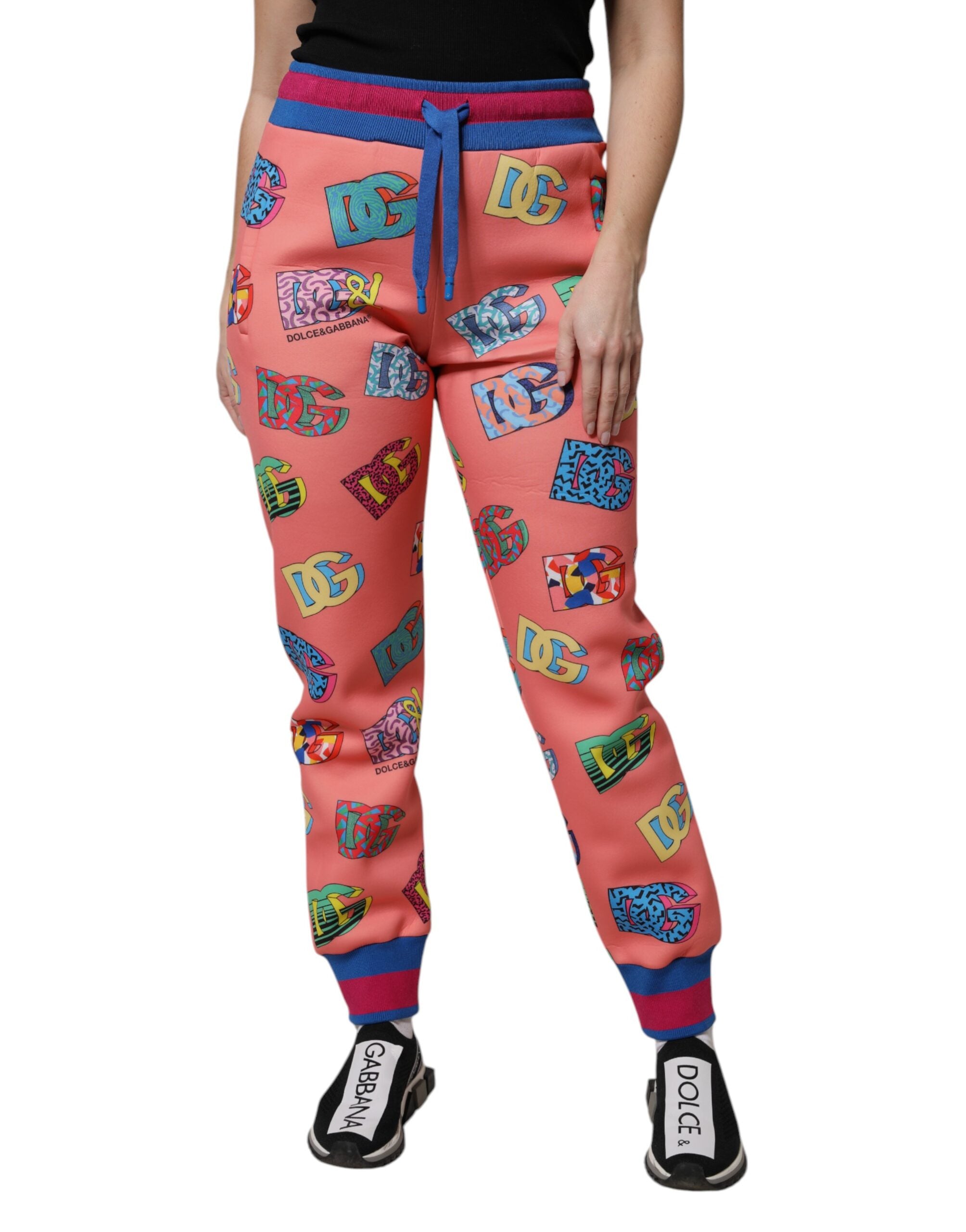 Dolce &amp; Gabbana – Jogginghose mit Logo-Monogramm in Rosa