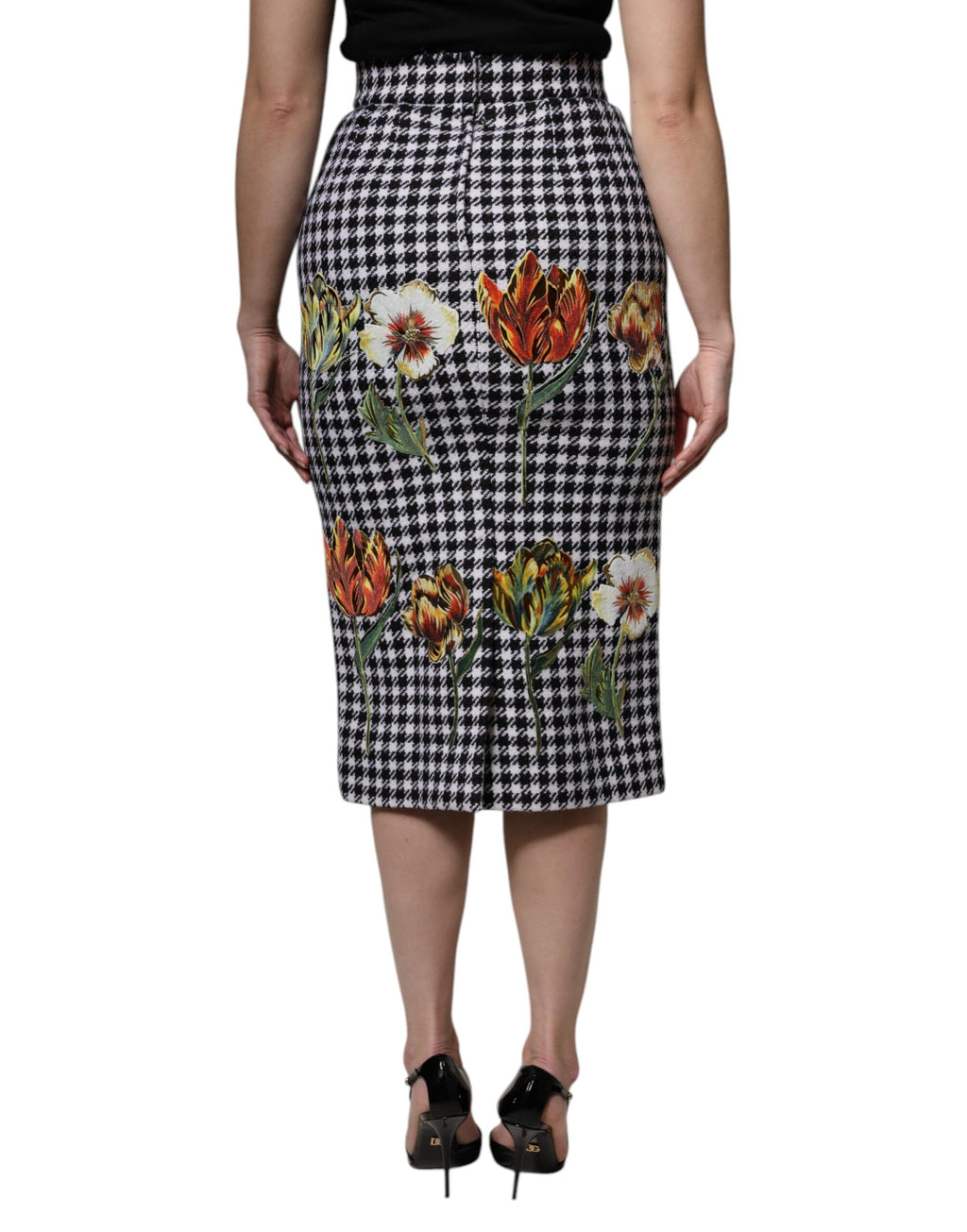 Dolce &amp; Gabbana – Mehrfarbiger Bleistiftrock mit Blumenmuster und hoher Taille