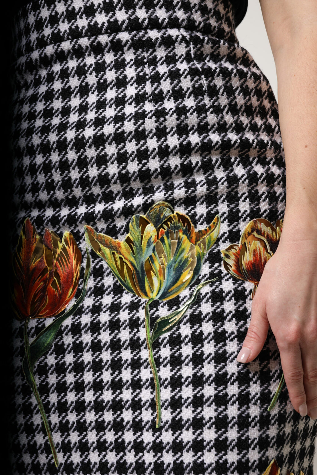 Dolce &amp; Gabbana – Mehrfarbiger Bleistiftrock mit Blumenmuster und hoher Taille