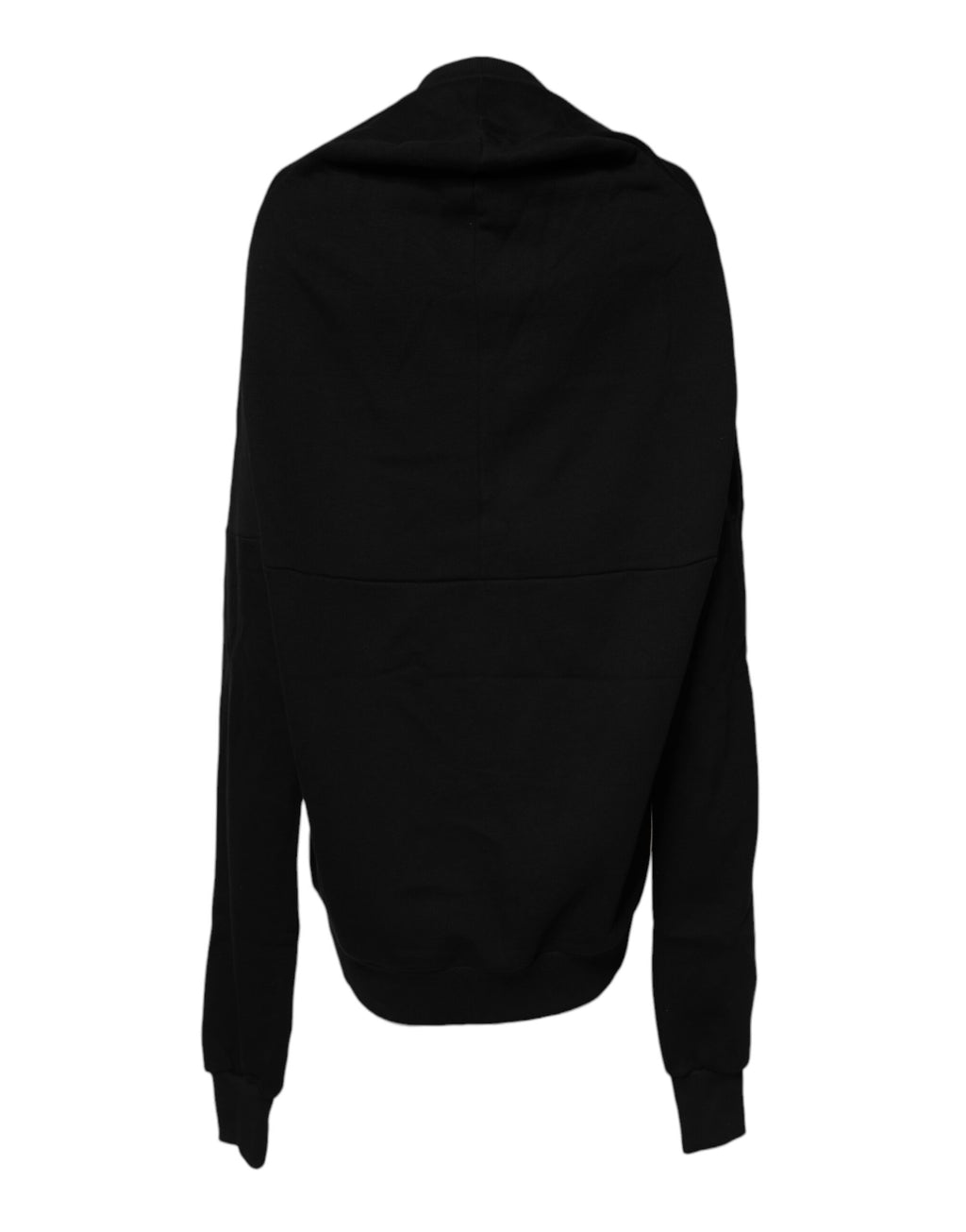 Dolce & Gabbana Black Cotton Crew Neck Sweatshirt Sweater