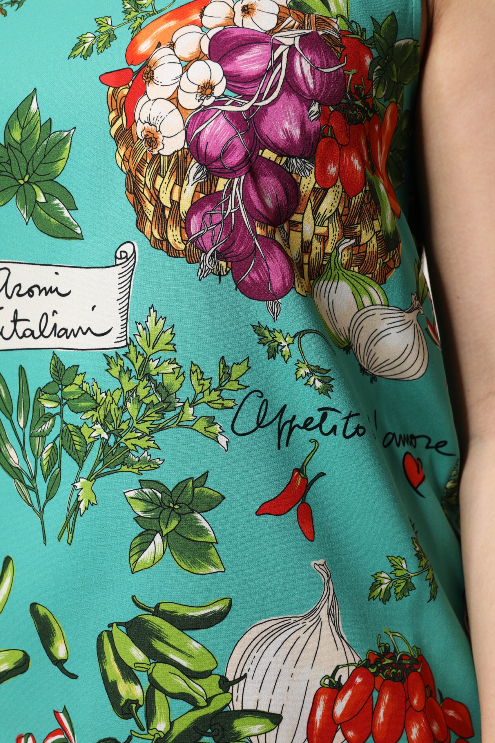 Dolce &amp; Gabbana – Ärmelloses Seiden-Tanktop mit mehrfarbigem Blumenmuster