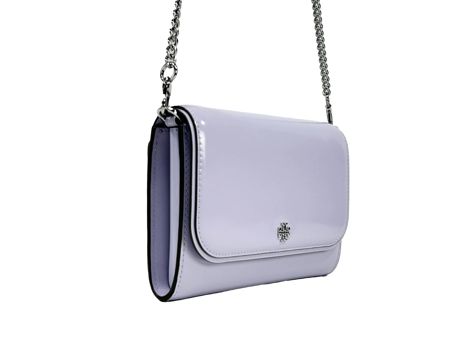 Tory Burch – Emerson – Umhängetasche mit Kettenriemen aus Lackleder