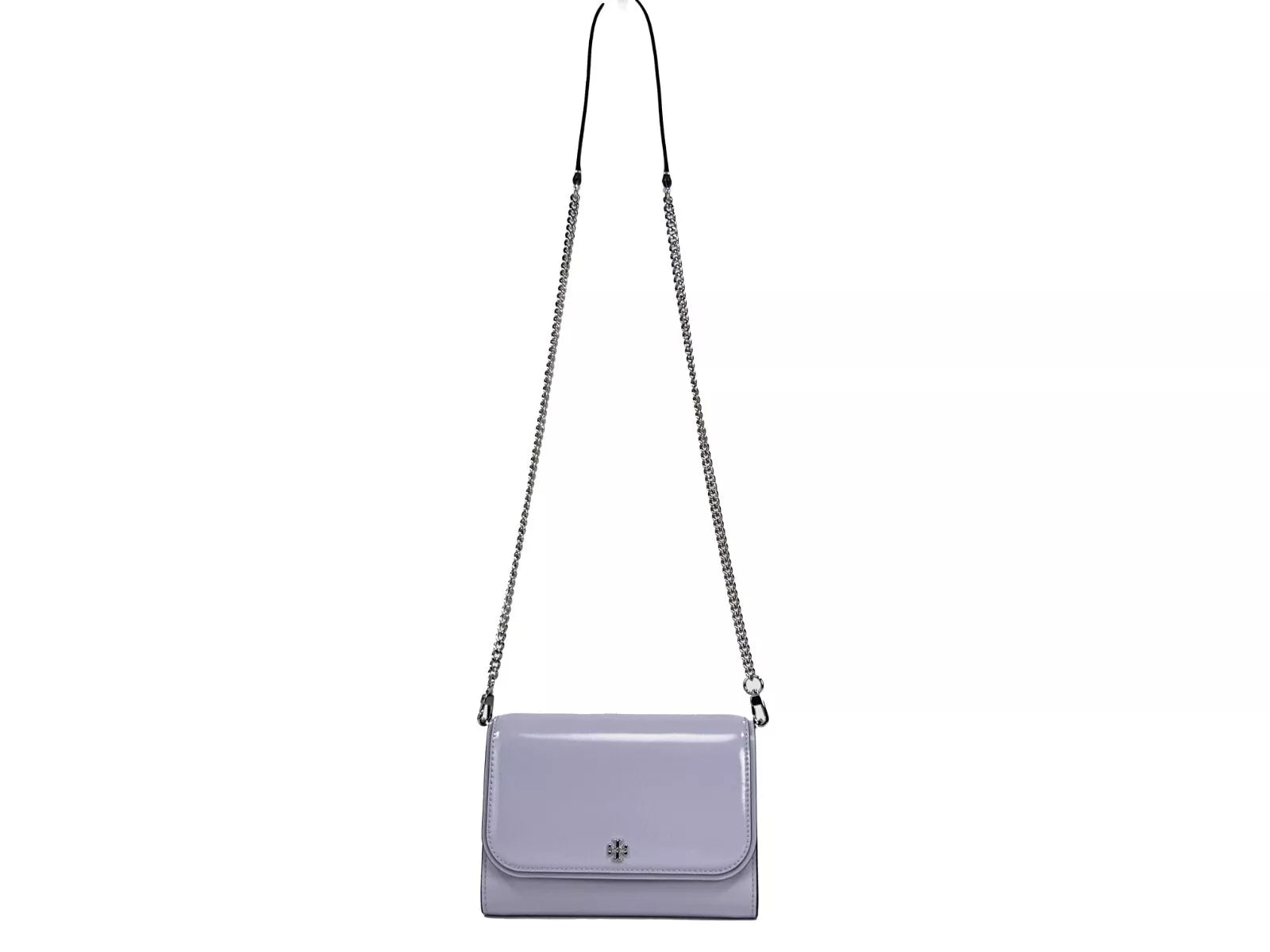 Tory Burch – Emerson – Umhängetasche mit Kettenriemen aus Lackleder