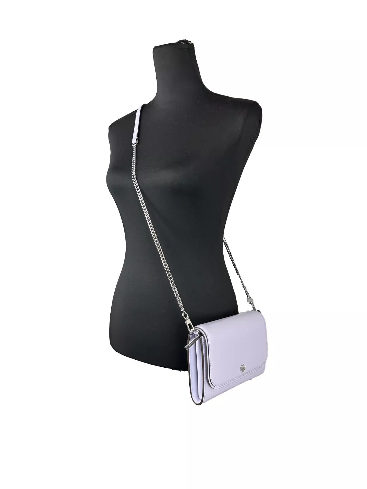 Tory Burch – Emerson – Umhängetasche mit Kettenriemen aus Lackleder