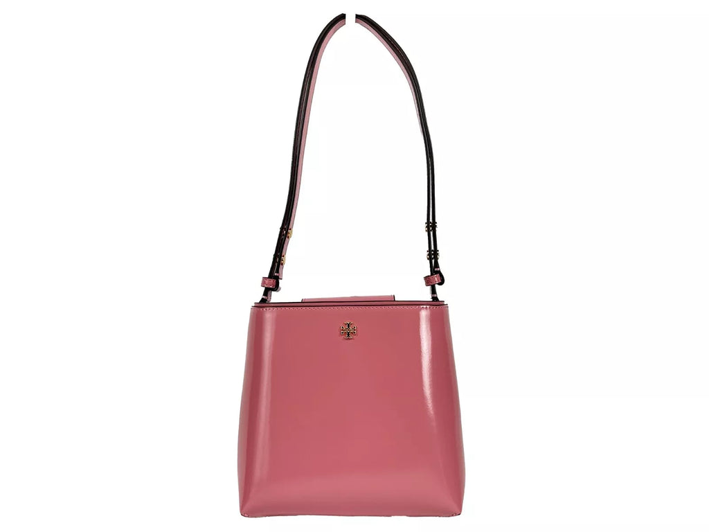 Tory Burch Patent Emerson Kleine Beuteltasche Pink