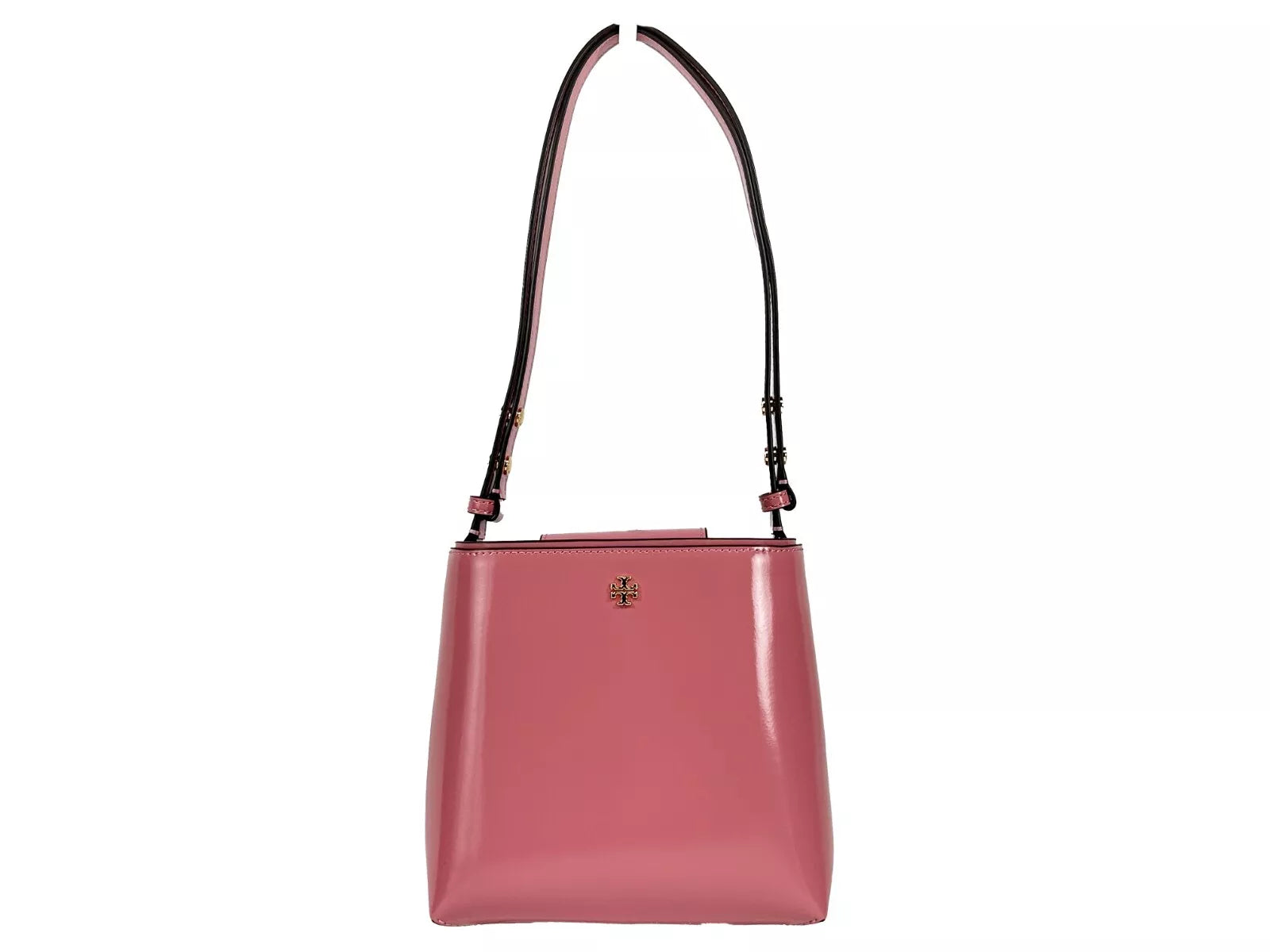 Tory Burch Patent Emerson Kleine Beuteltasche Pink