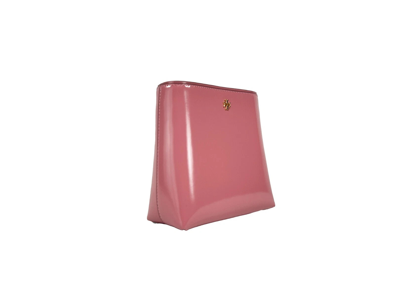 Tory Burch Patent Emerson Kleine Beuteltasche Pink