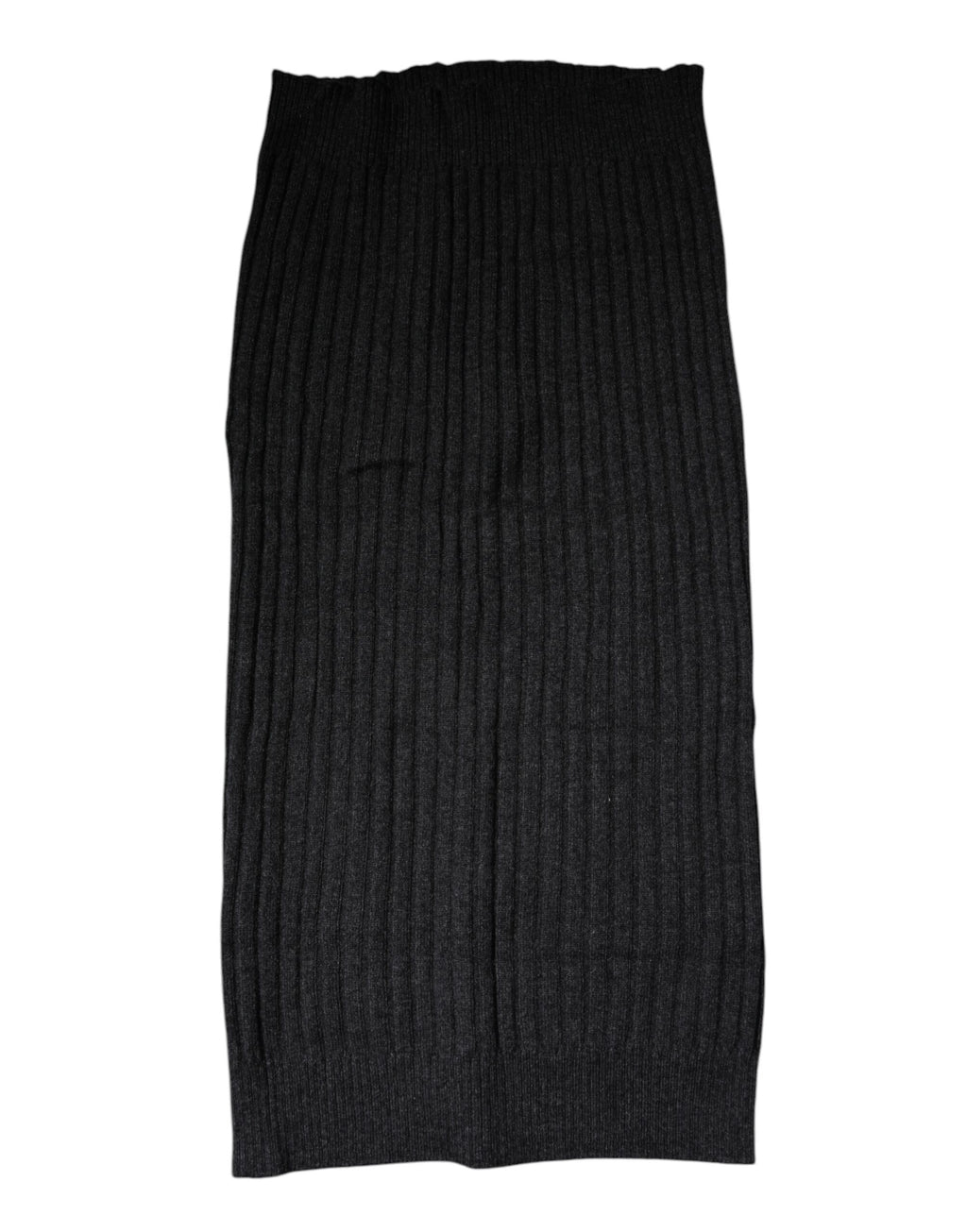 Dolce &amp; Gabbana – Schwarzer, gestrickter Halswärmer-Foulardschal aus Kaschmir