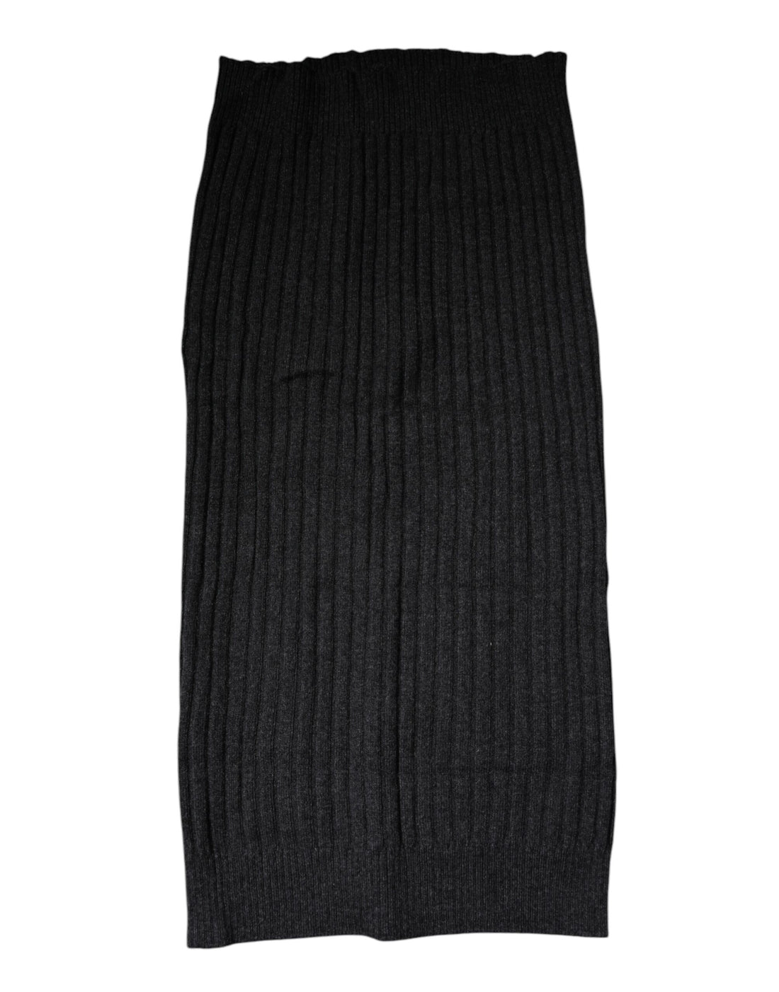 Dolce &amp; Gabbana – Schwarzer, gestrickter Halswärmer-Foulardschal aus Kaschmir