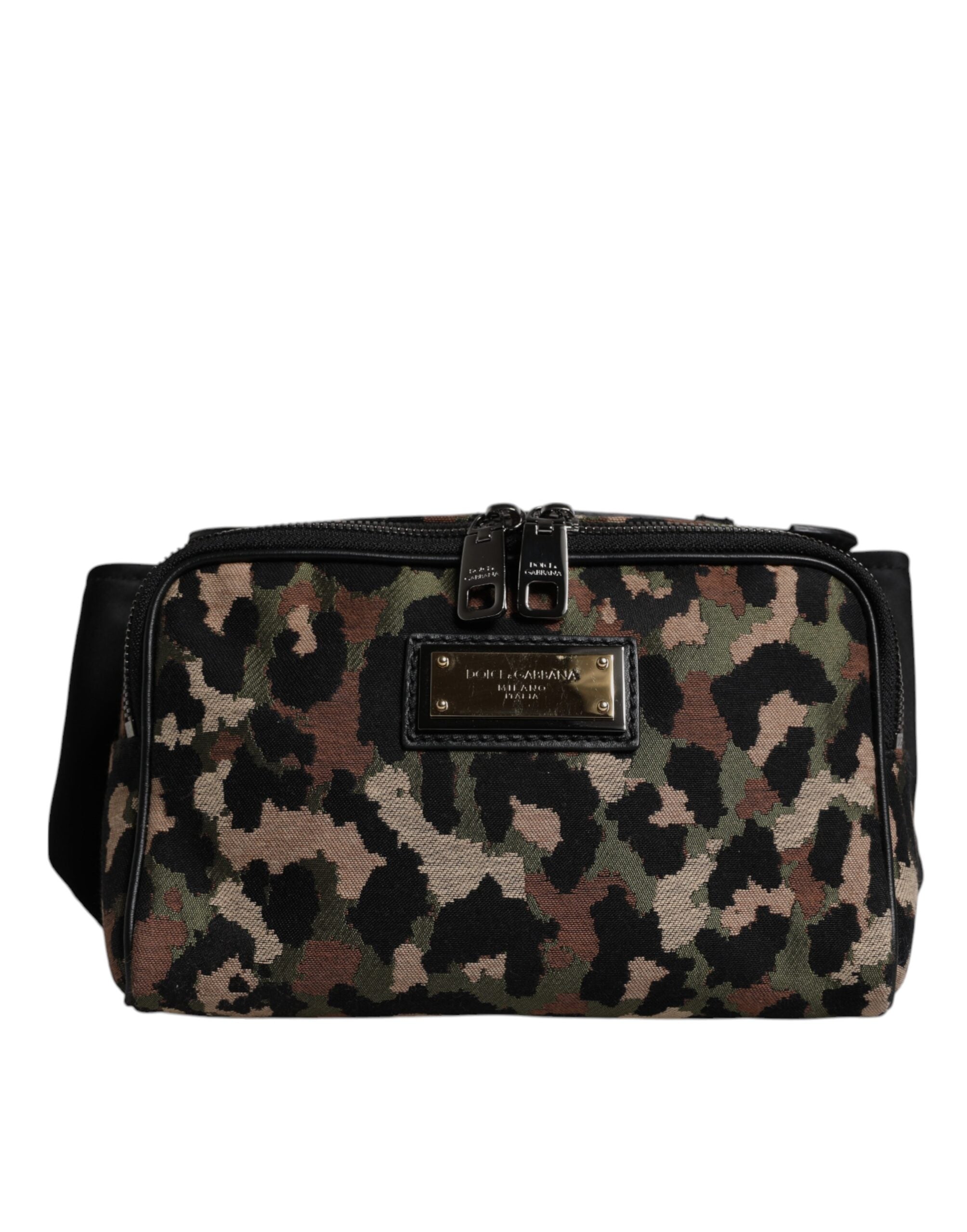 Dolce &amp; Gabbana – Bauchtasche mit mehrfarbigem Leopardenmuster und DG-Logo