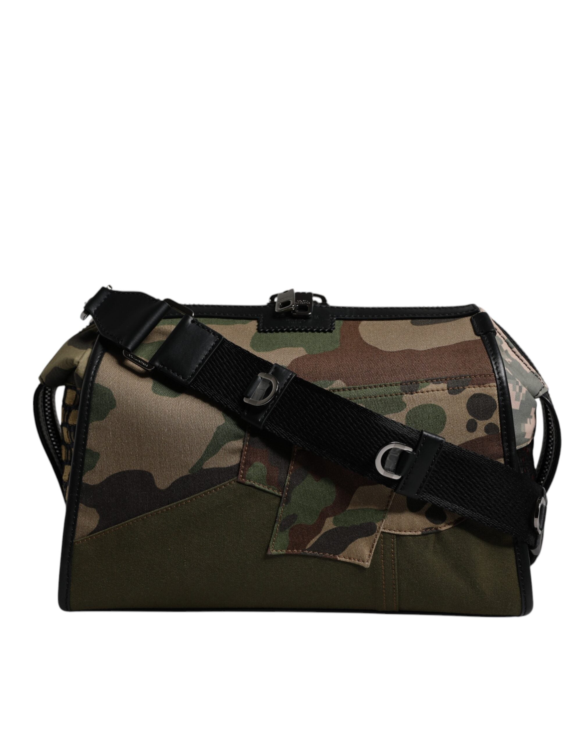 Dolce &amp; Gabbana – Mehrfarbige Umhängetasche im Camouflage-Patchwork-Stil