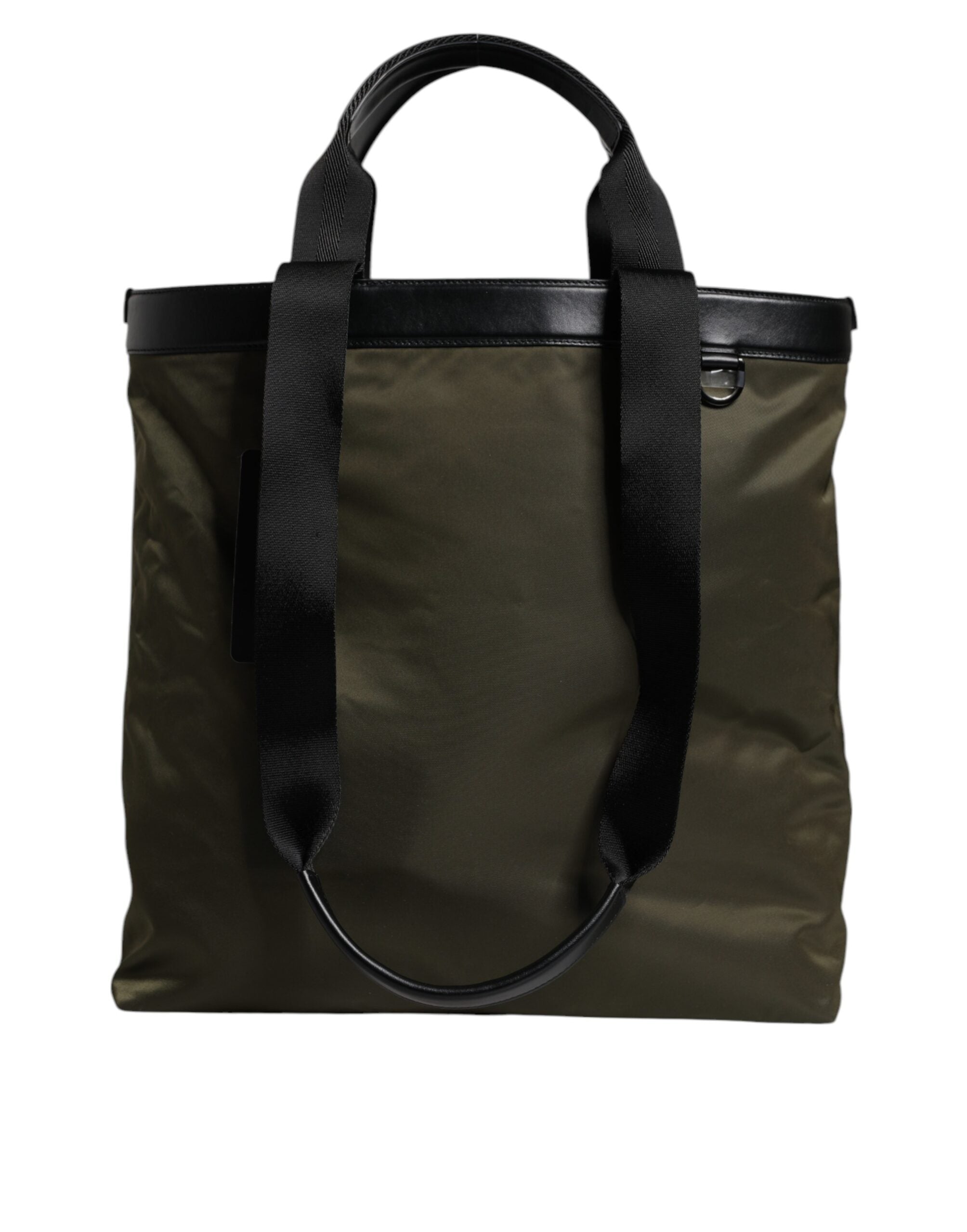 Dolce &amp; Gabbana Tragetasche aus Nylon in Militärgrün mit Schulterriemen