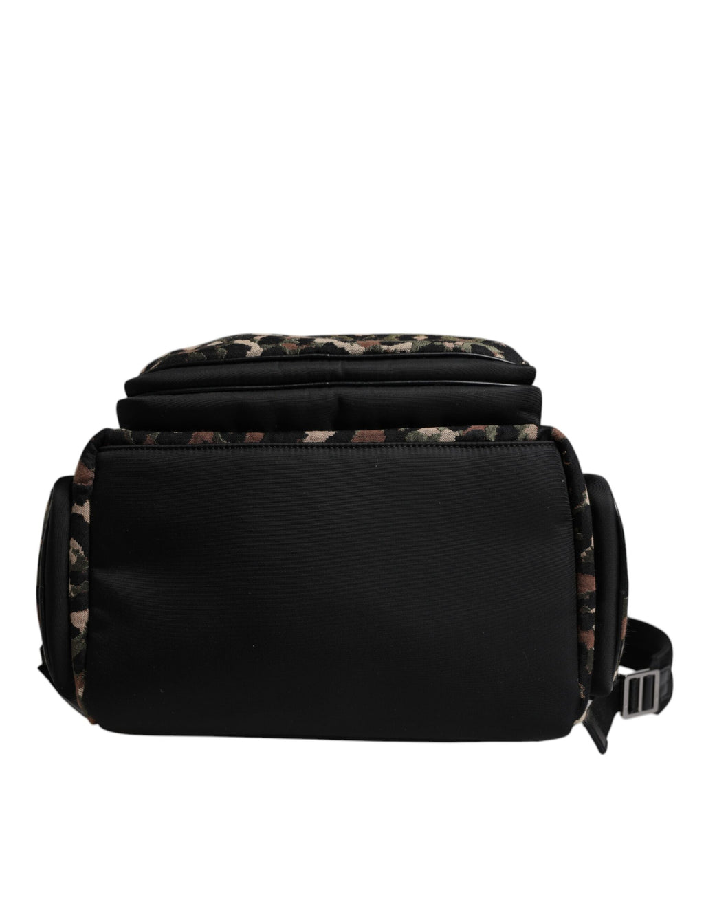 Dolce &amp; Gabbana Mehrfarbiger Rucksack mit DG-Logo-Plakette und Leopardenmuster für Männer
