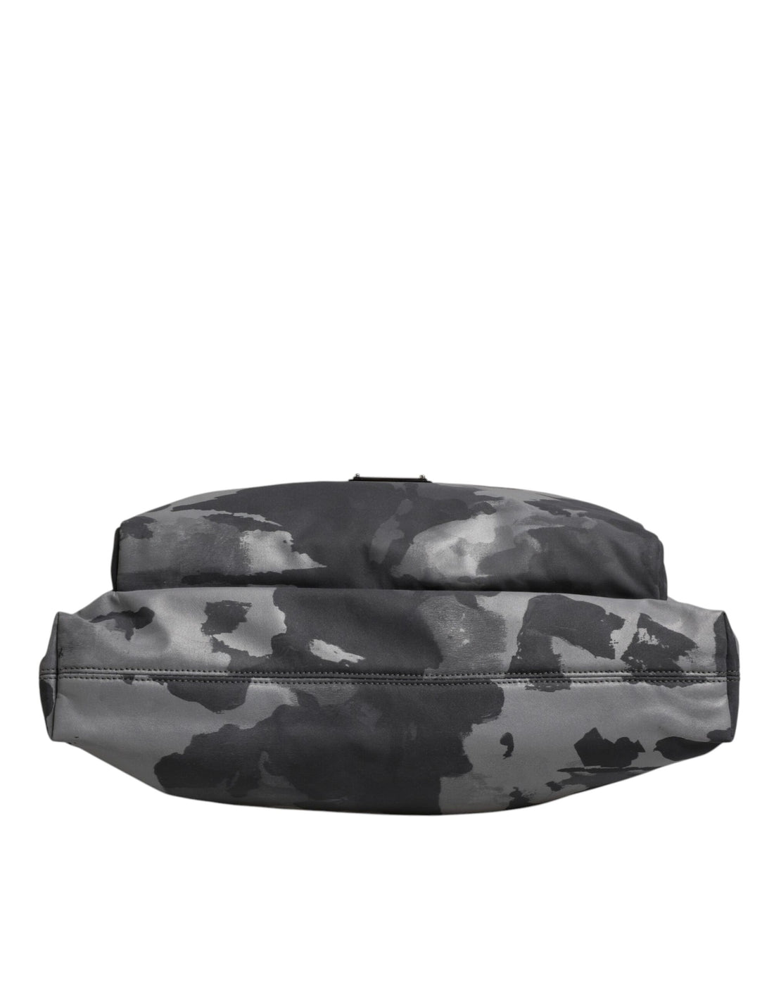 Dolce &amp; Gabbana – Tragetasche aus Baumwolle mit mehreren Fächern in Grau mit Camouflage-Muster