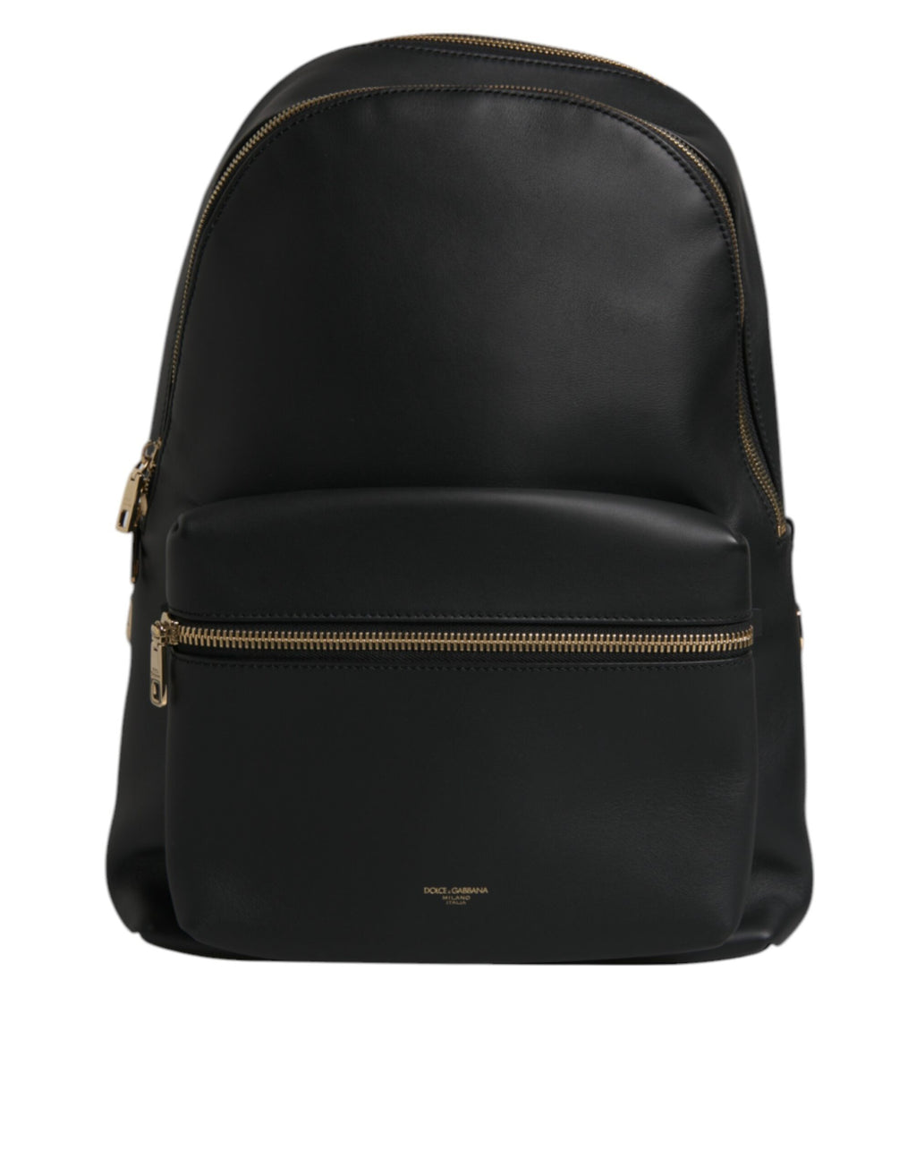 Dolce &amp; Gabbana – Schwarzer Reiserucksack aus Leder mit DG-Logoprint