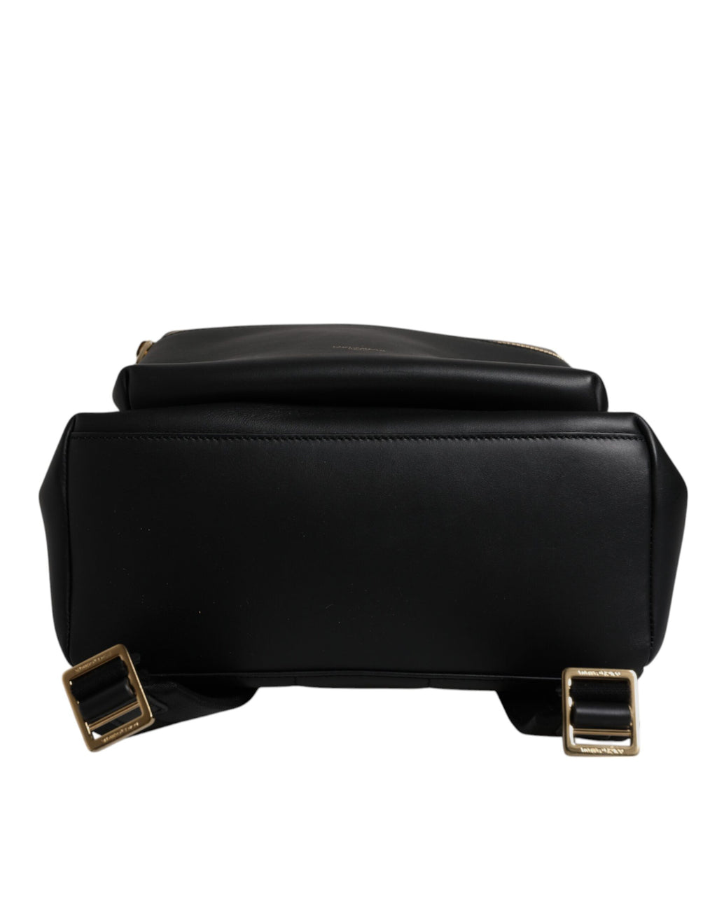 Dolce &amp; Gabbana – Schwarzer Reiserucksack aus Leder mit DG-Logoprint