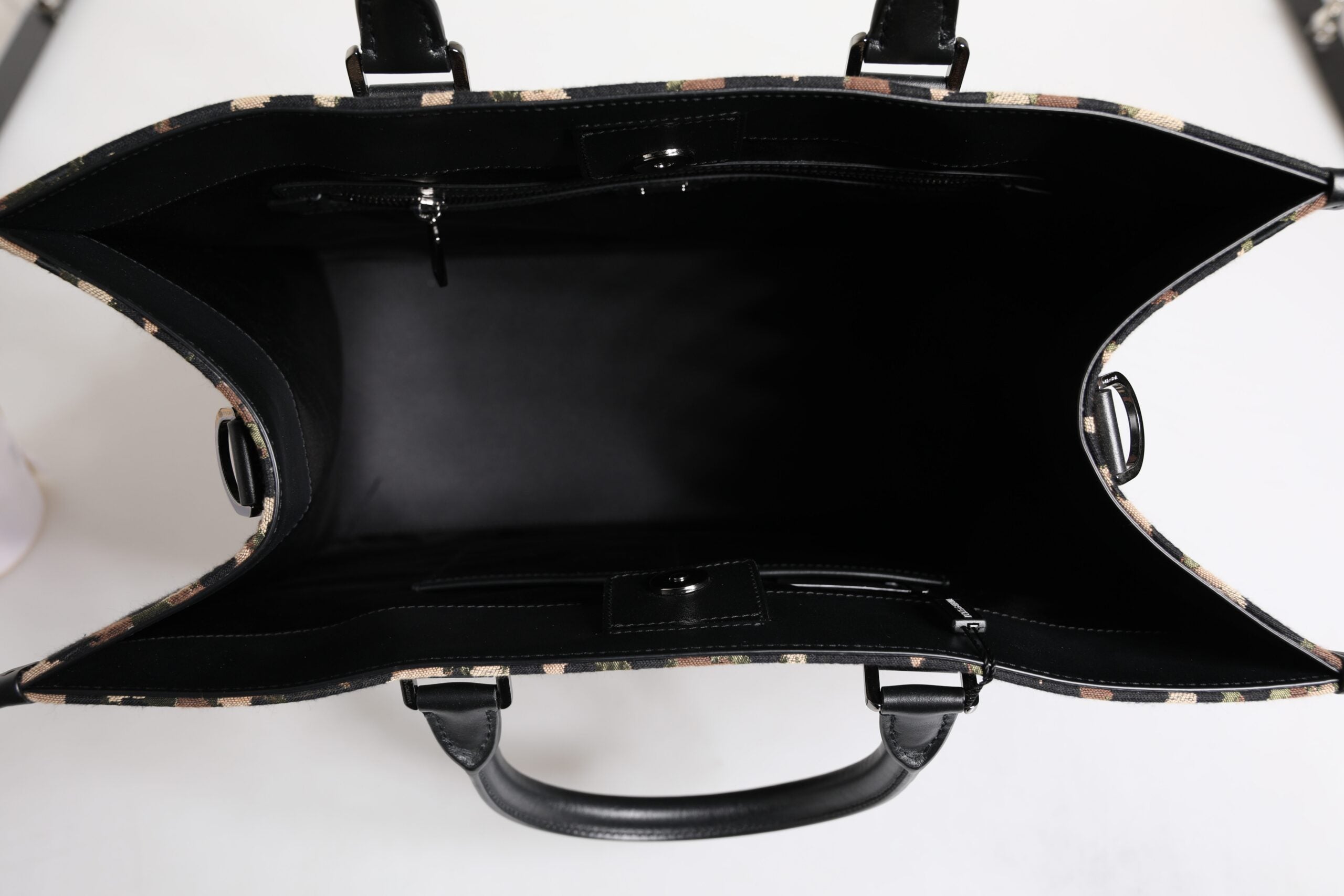 Dolce &amp; Gabbana – Mehrfarbige Einkaufstasche mit Leopardenmuster und Schultertasche