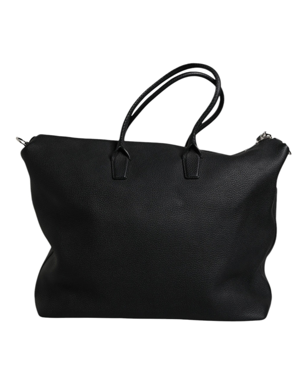 Dolce &amp; Gabbana – Reisetasche aus schwarzem Kalbsleder mit Schulterriemen