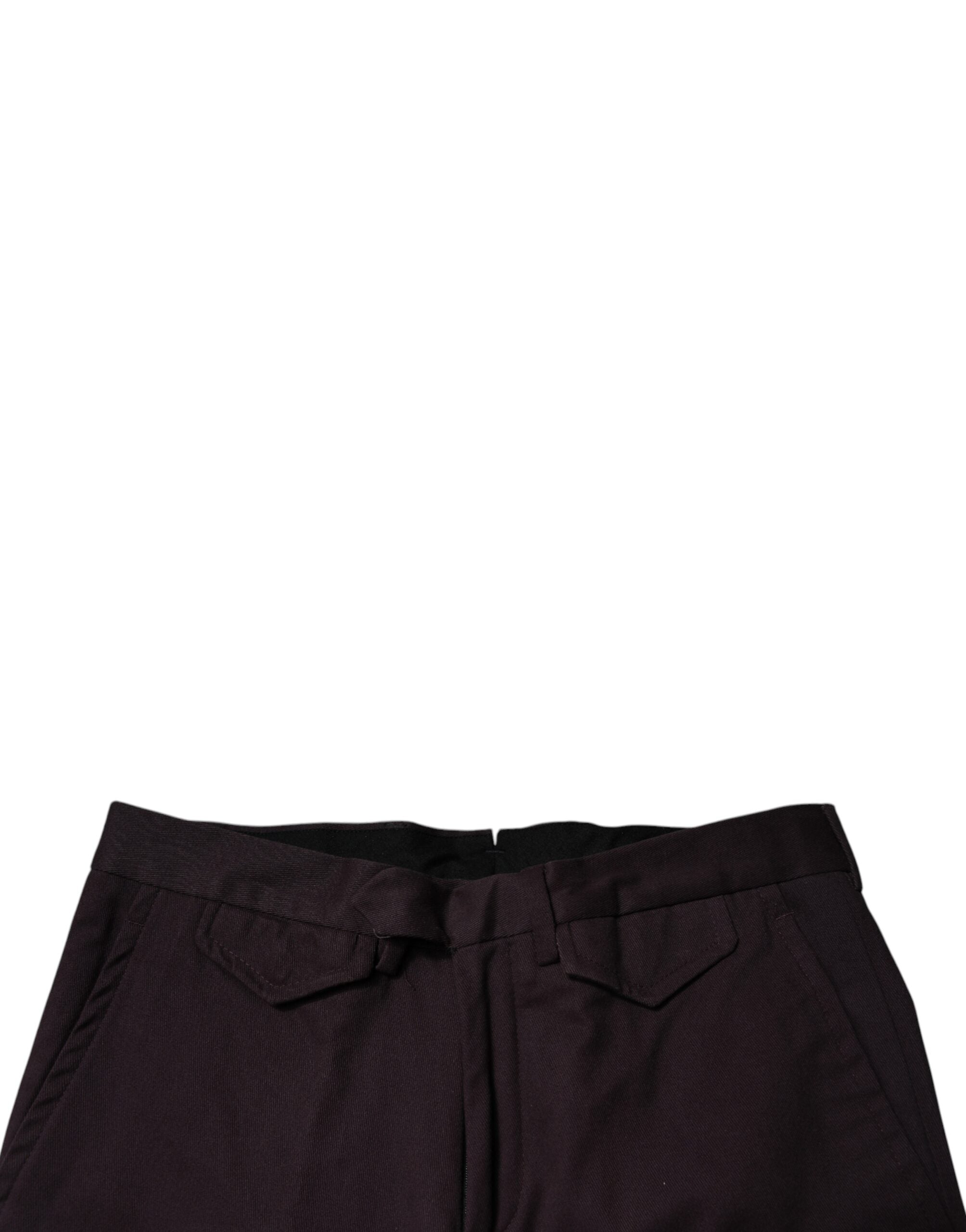 BENCIVENGA Braune Slim Fit Anzughose aus reiner Baumwolle für Herren