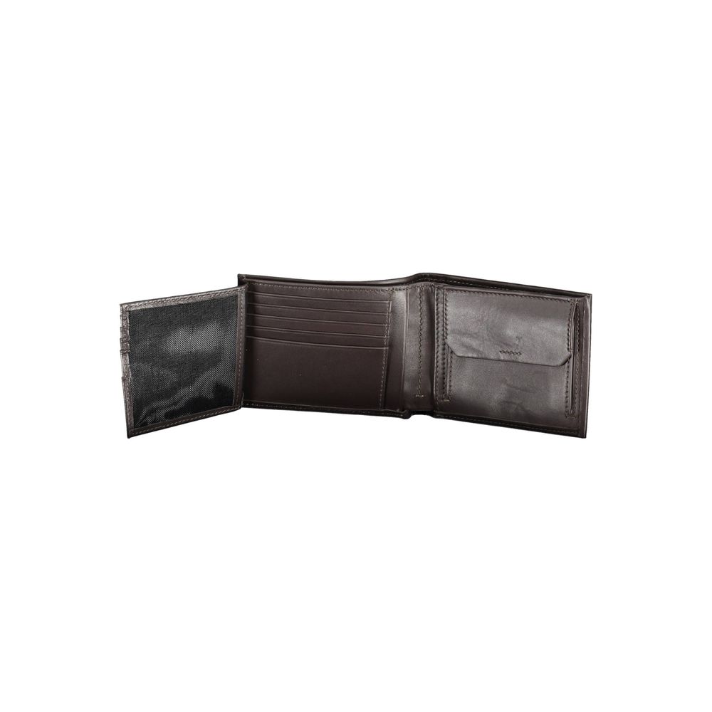 Calvin Klein Herren-Geldbörse aus braunem Leder