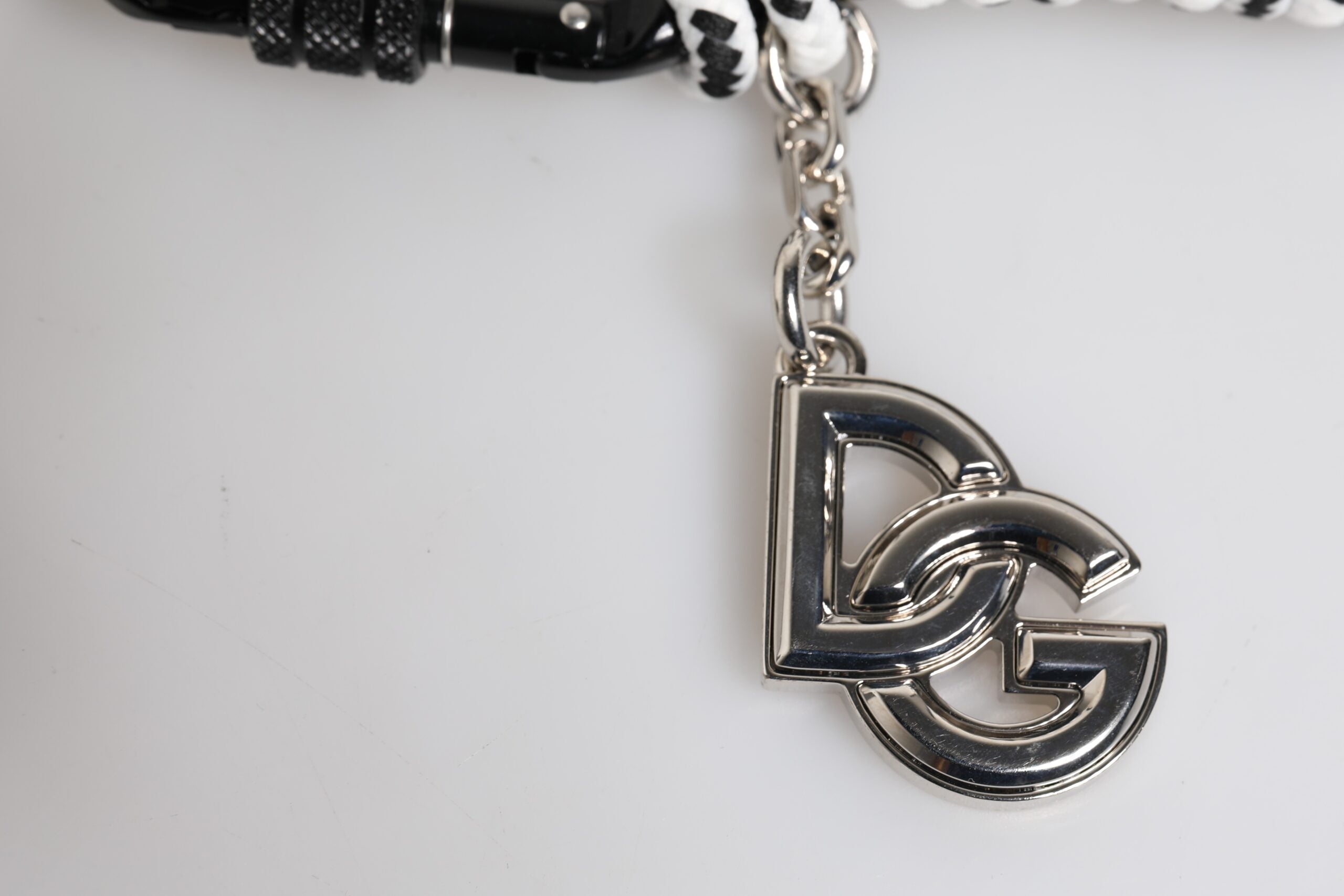 Dolce &amp; Gabbana Mehrfarbiger Schlüsselanhänger mit DG-Logo aus Polyester